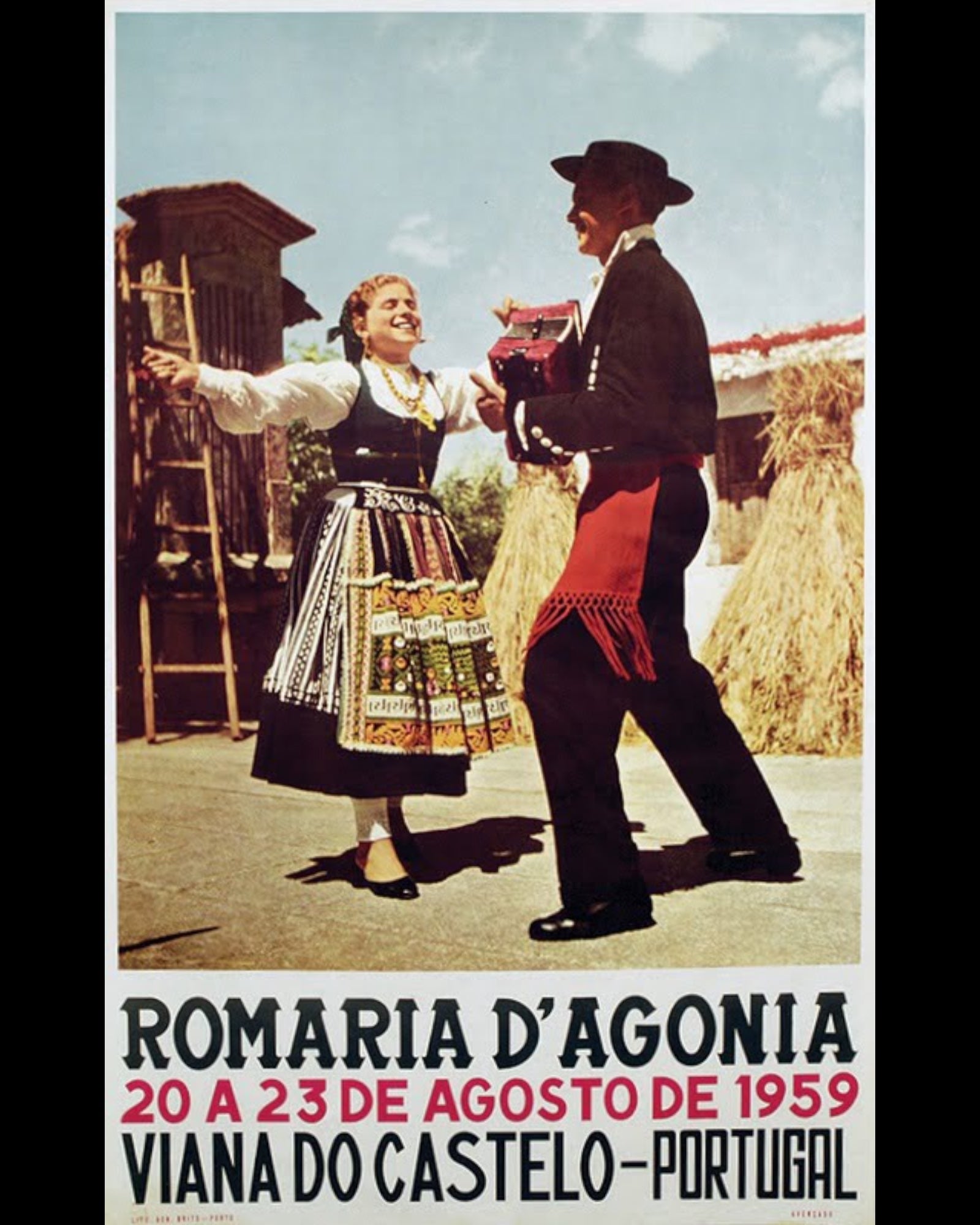 O primeiro cartaz com fotografia da Romaria da Senhora da Agonia