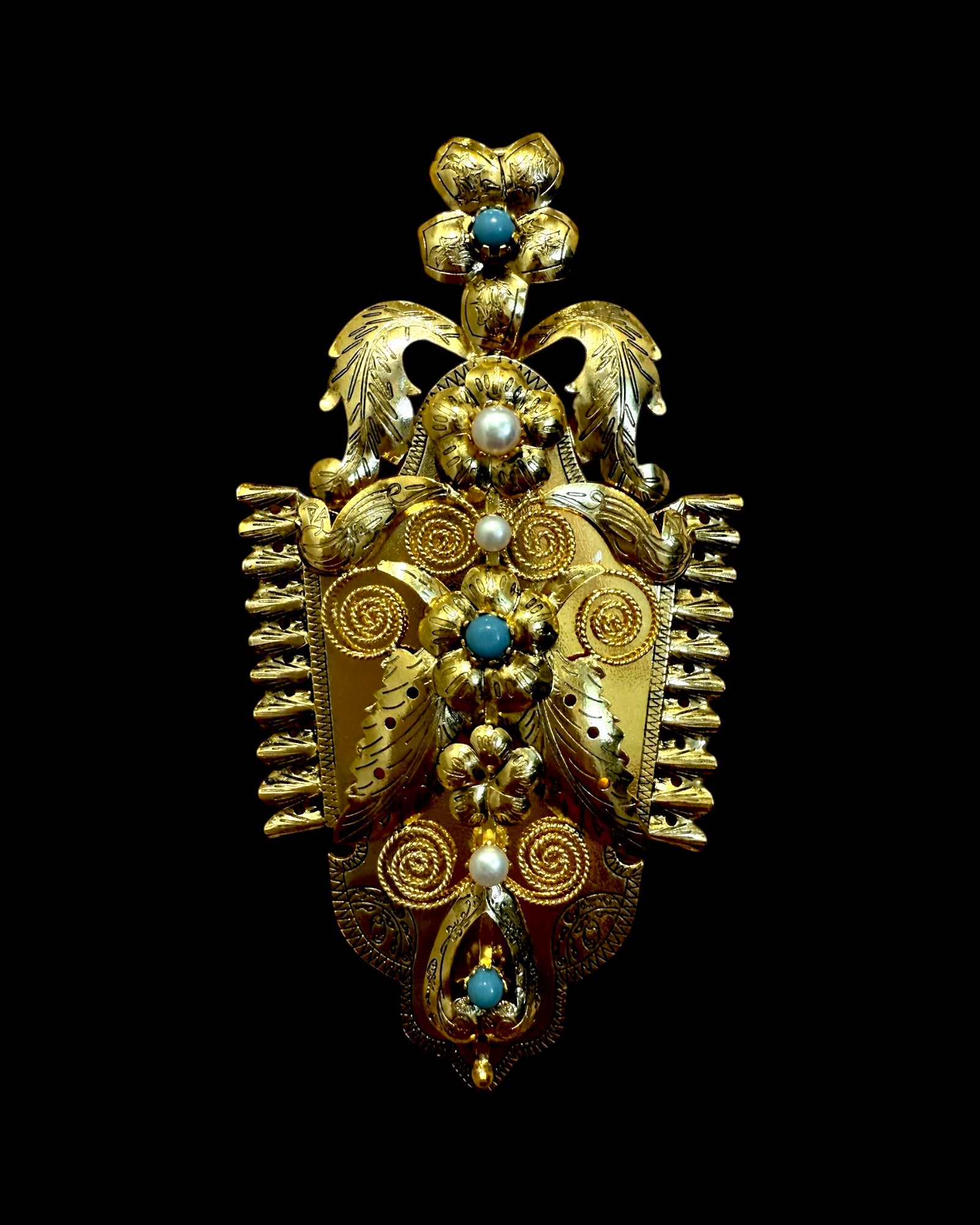Baroque Gramalheira Medal in Gilded Silver