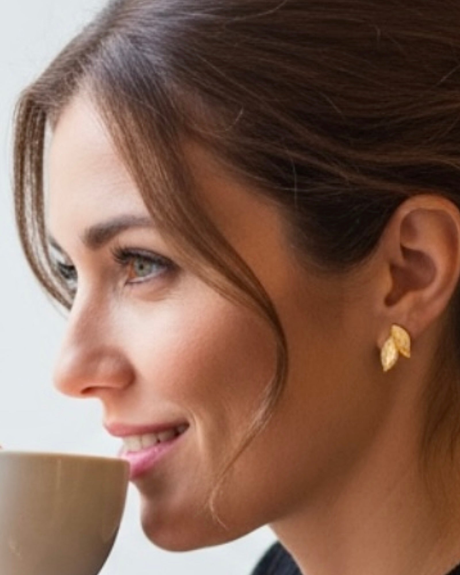 Silver Petal Earrings