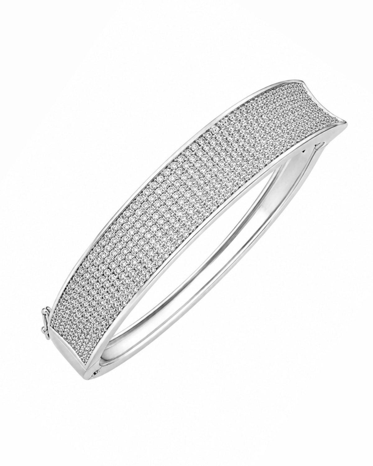 Bracelet / Slave Bracelet with Sparkles in Silver