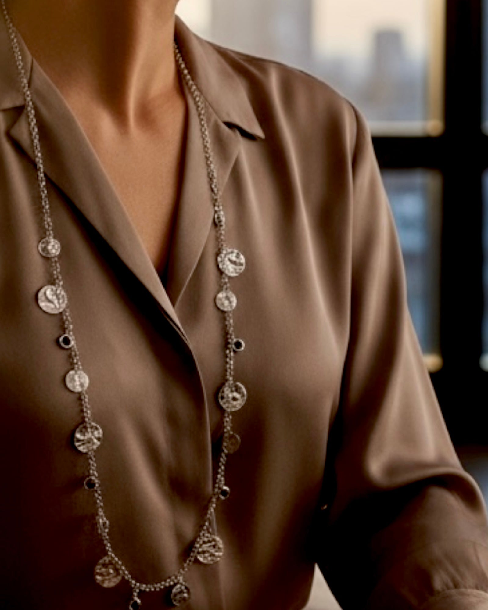 Colar Círculos em Prata