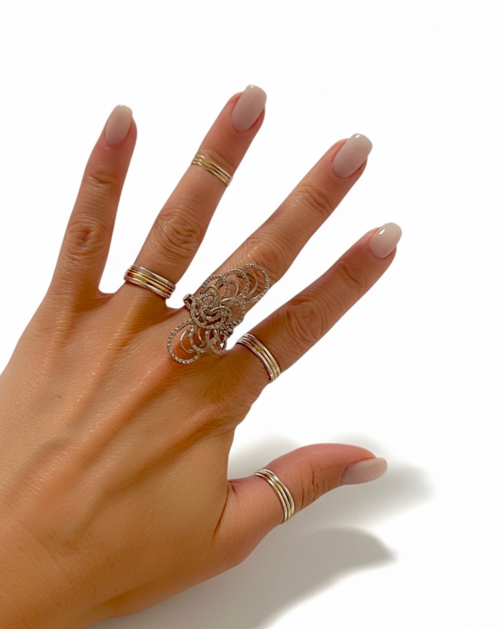 Anel Irregular em Prata