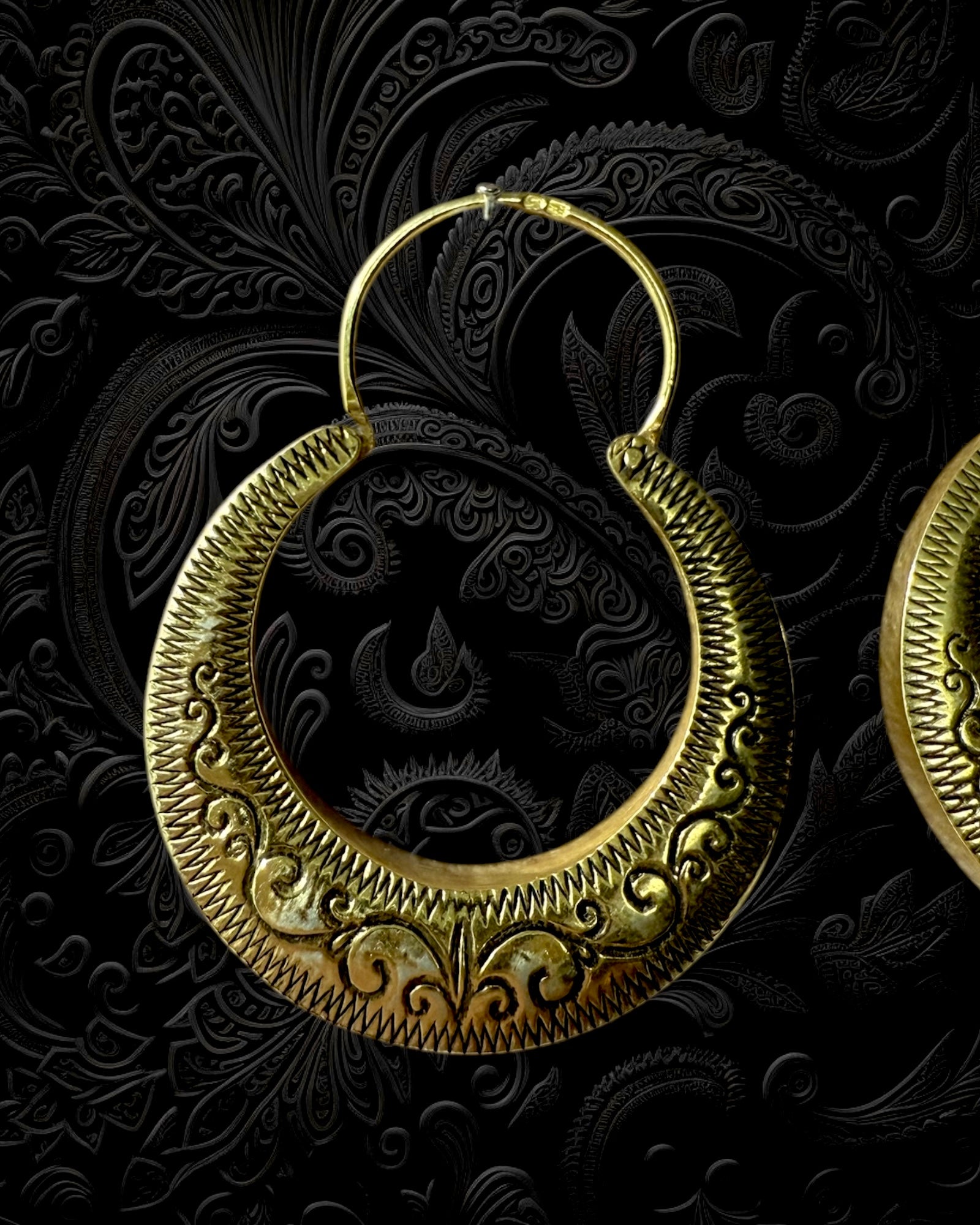 Argolas Carniceiras em Prata Dourada