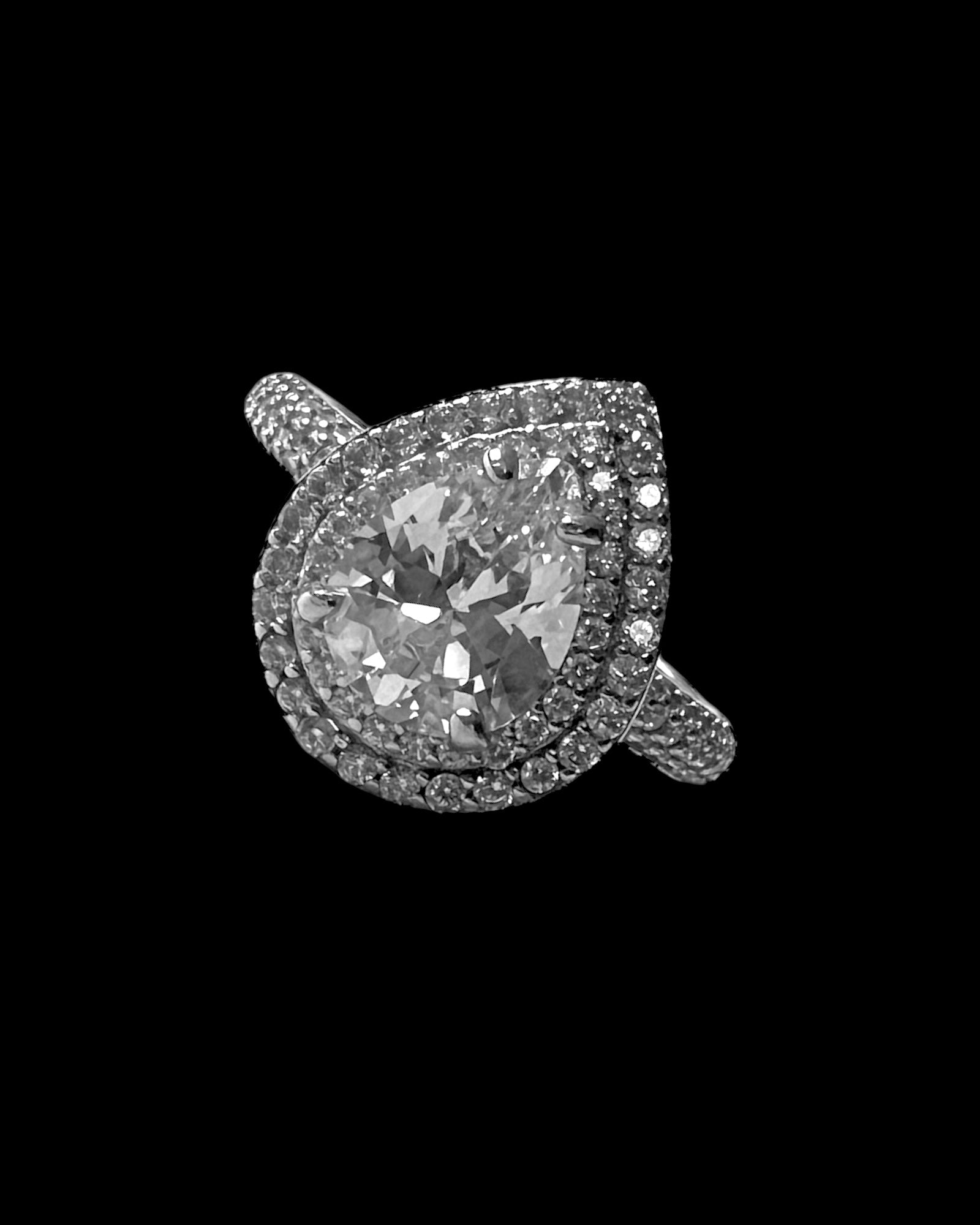 Silver Drop Ring