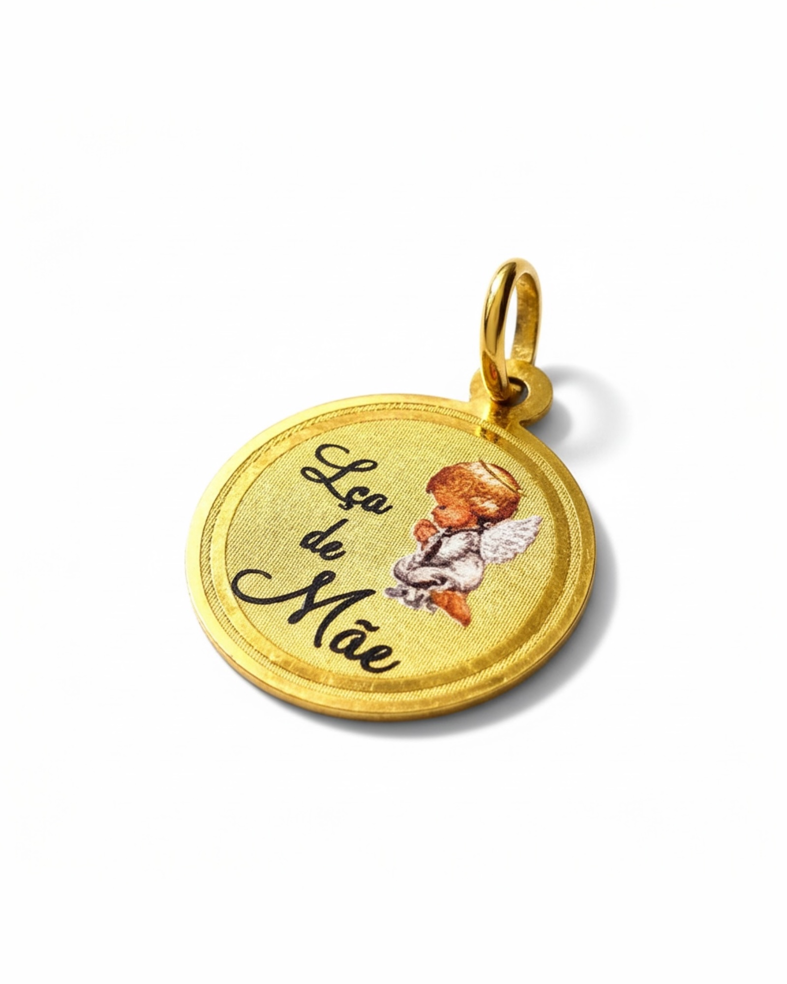 Mother's Lace Medal in 19k Gold