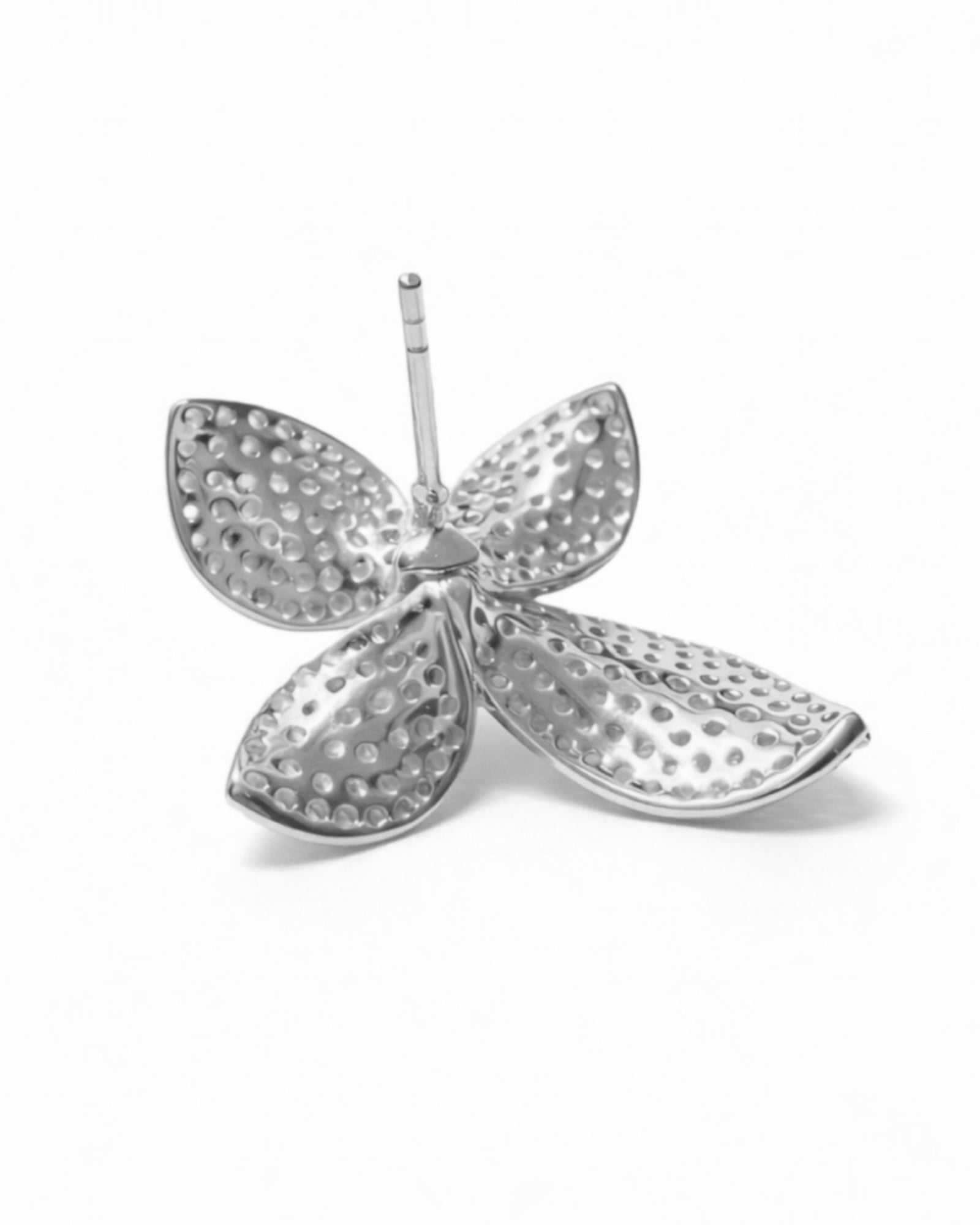 Brincos Pétalas em Prata