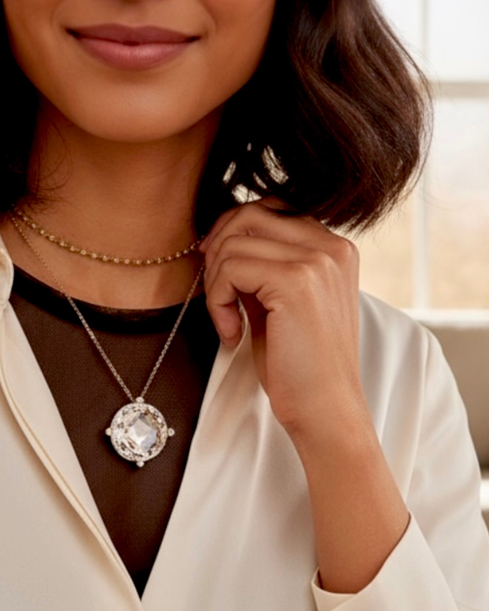 Rose Gold Solitaire Necklace