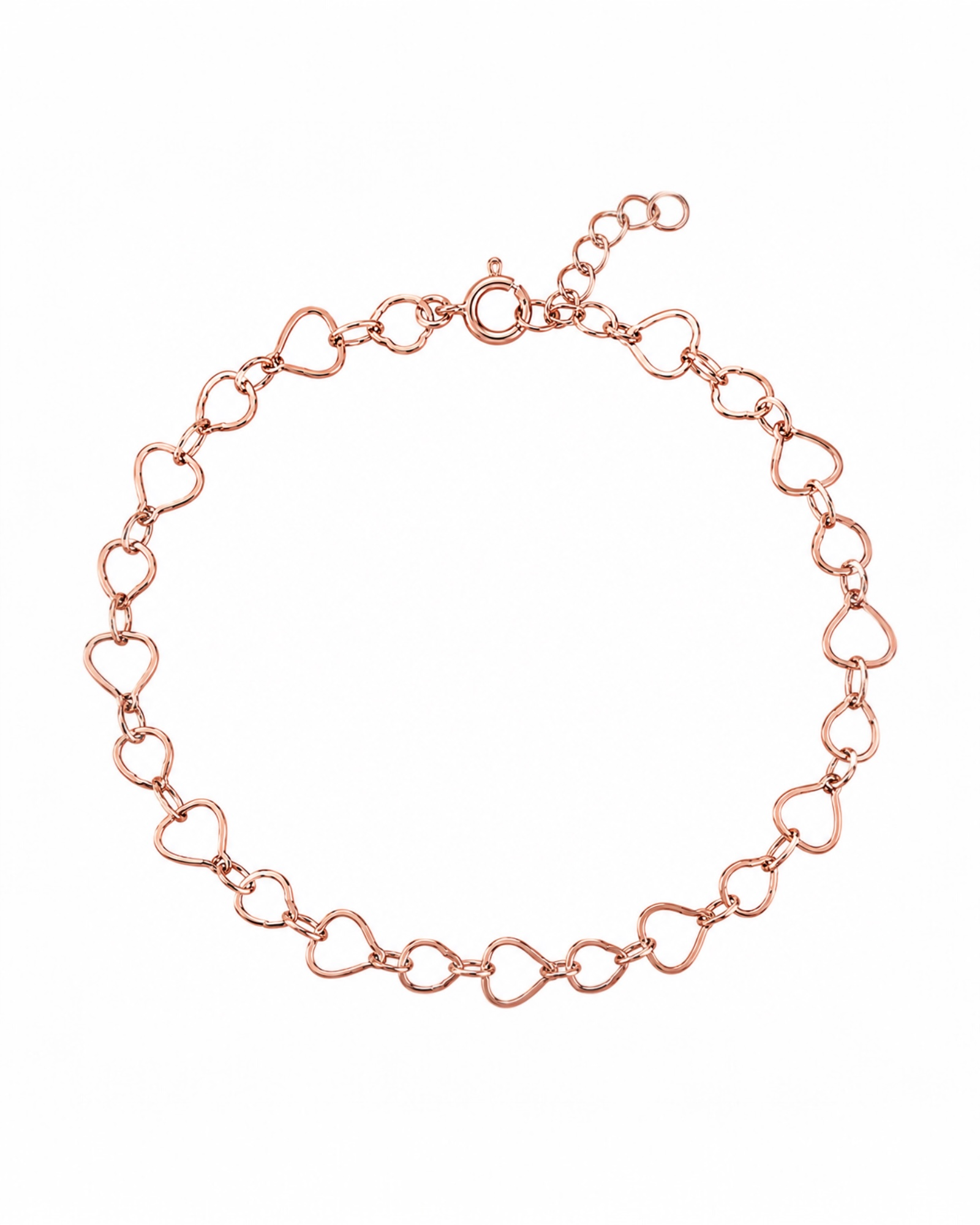 Heart-shaped anklet/foot bracelet