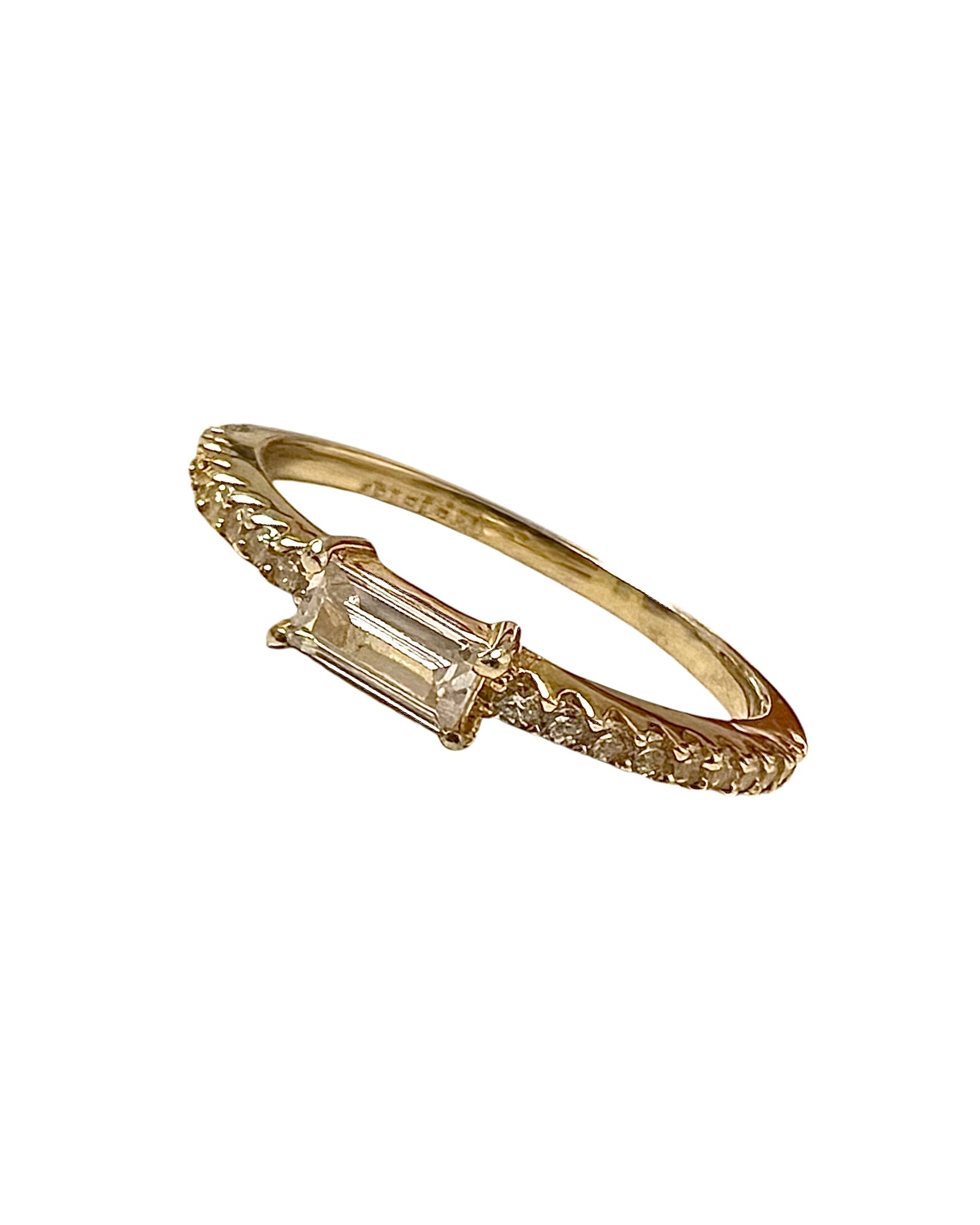 Gold Plated Solitaire Ring