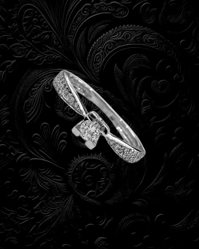 White Gold Solitaire Engagement Ring