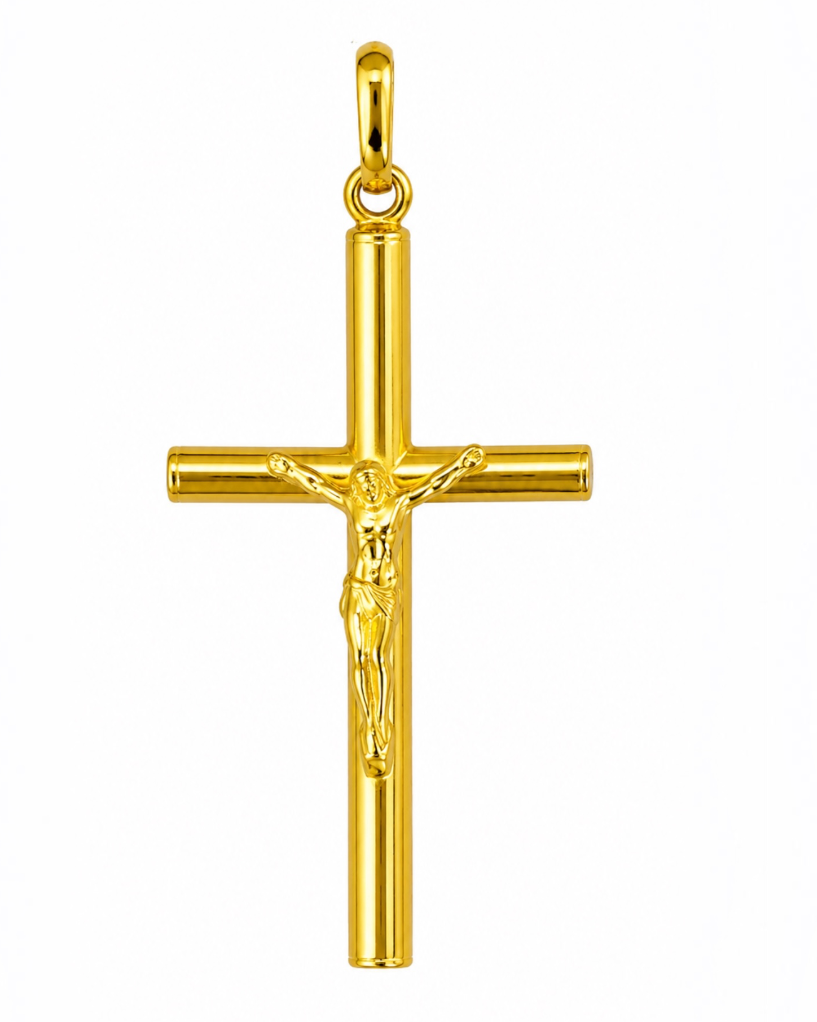 Medalha Cruz em Prata Dourada