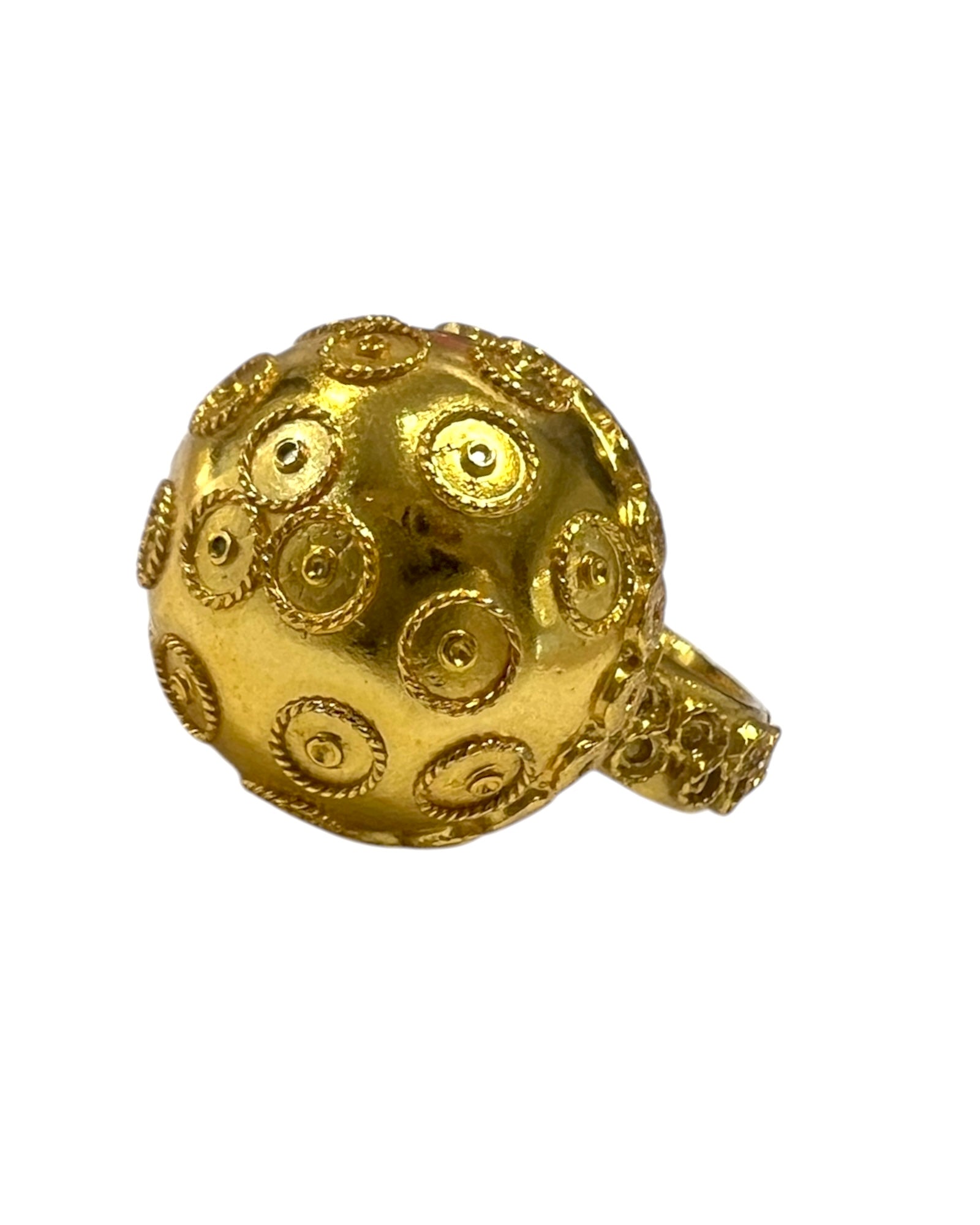 Viana Conta Ring in gold-plated silver