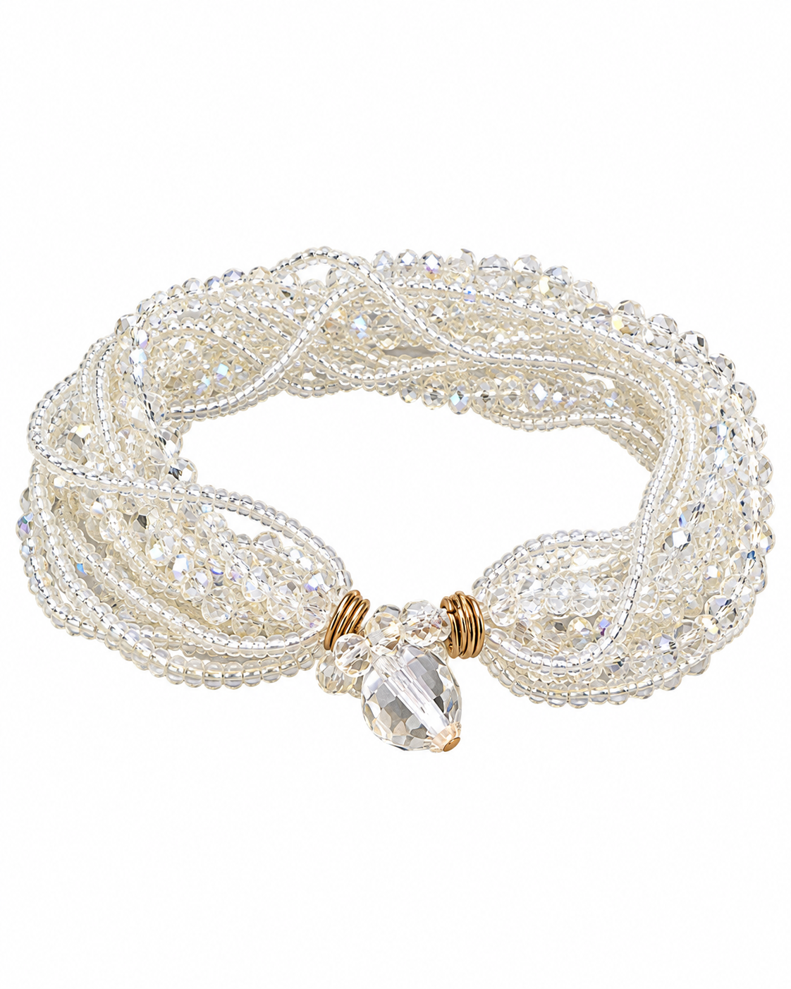 Pulseira Brilho Cristal em Prata