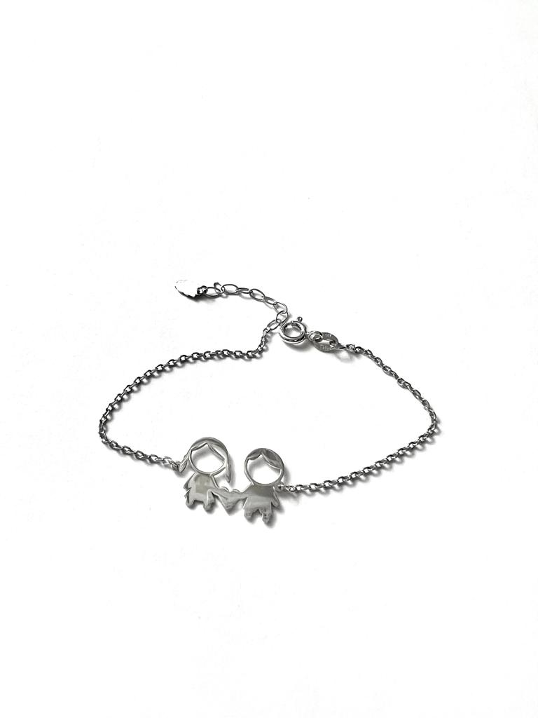 Pulseira Casal em Prata