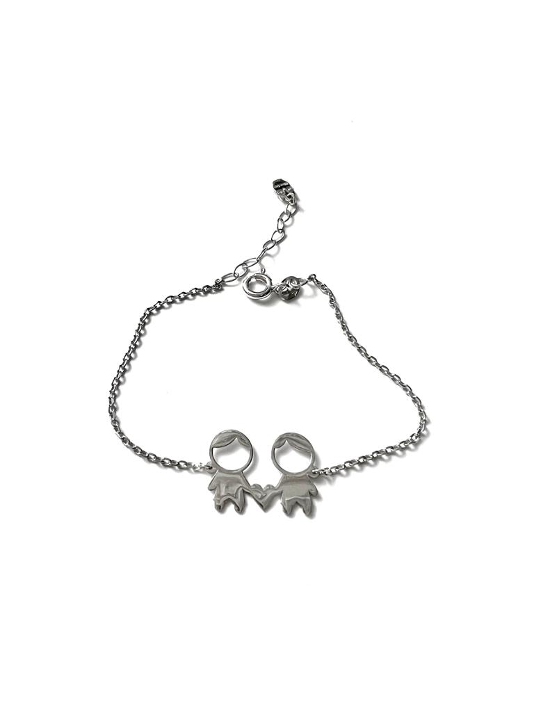 Pulseira Meninos em Prata