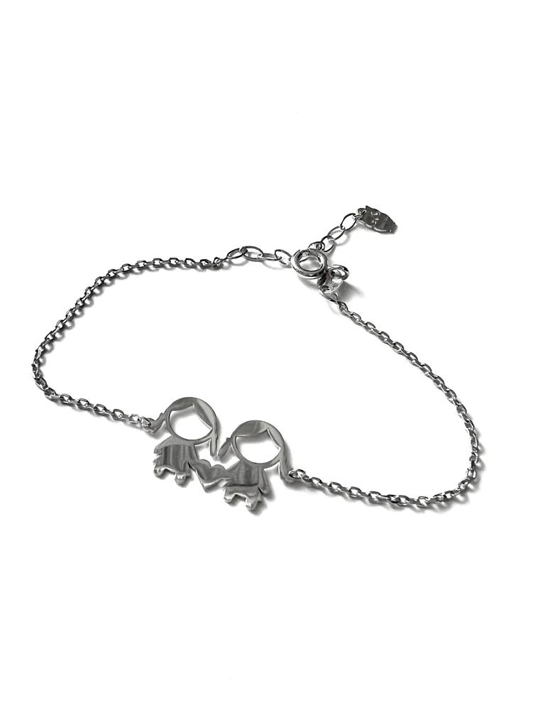 Pulseira Meninas em Prata