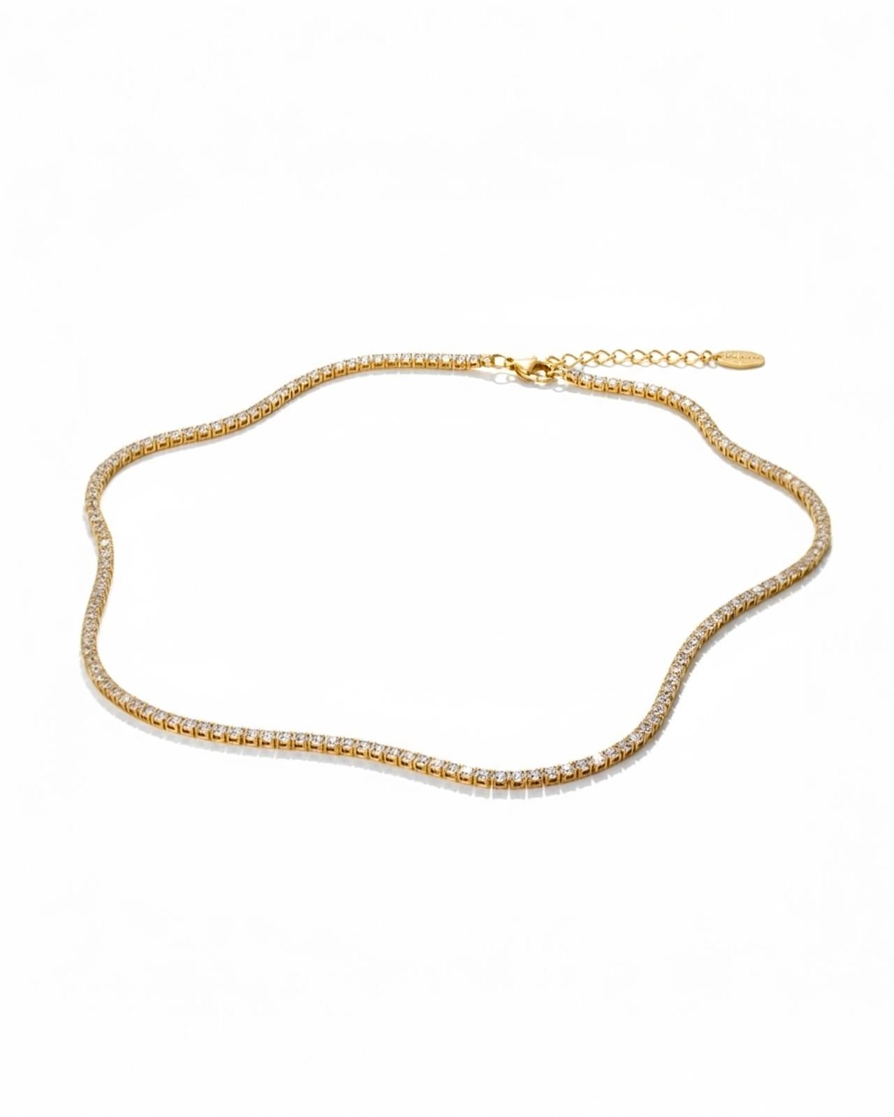 Gold-plated silver sparkly bracelet