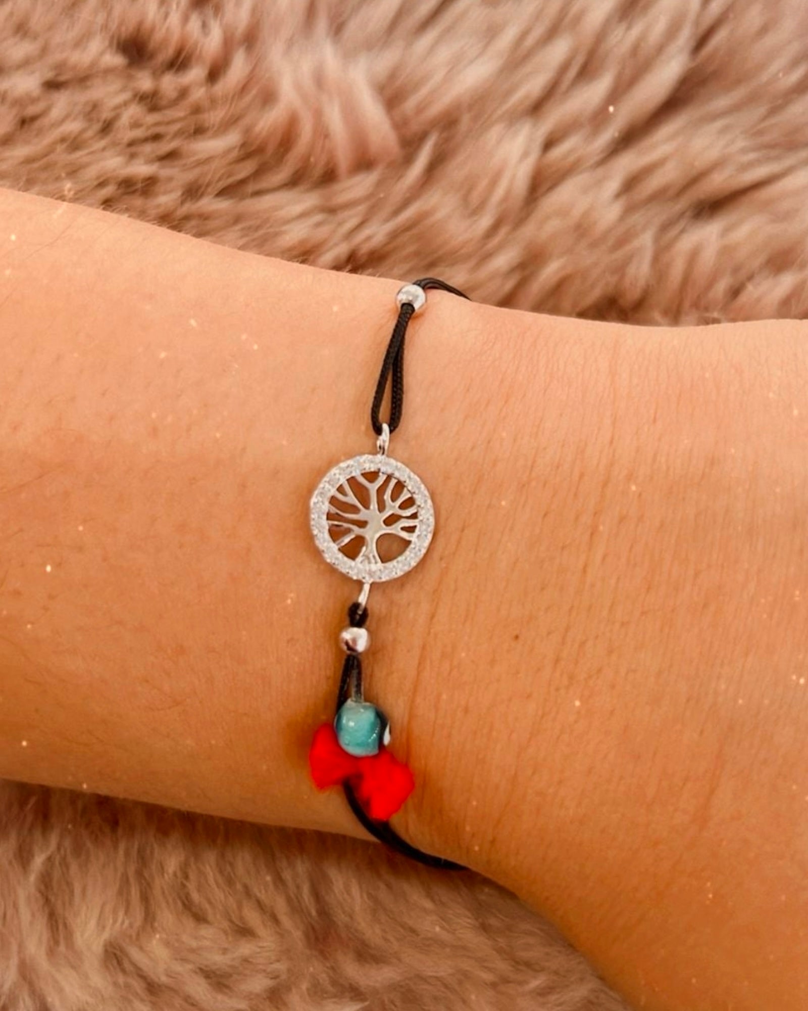 Silk Tree of Life Bracelet Silver