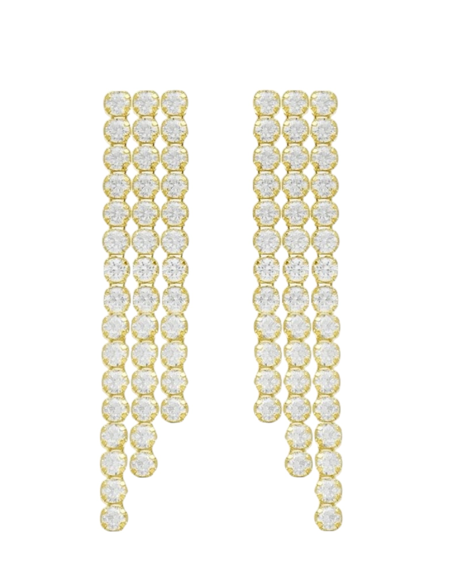Silver party earrings
