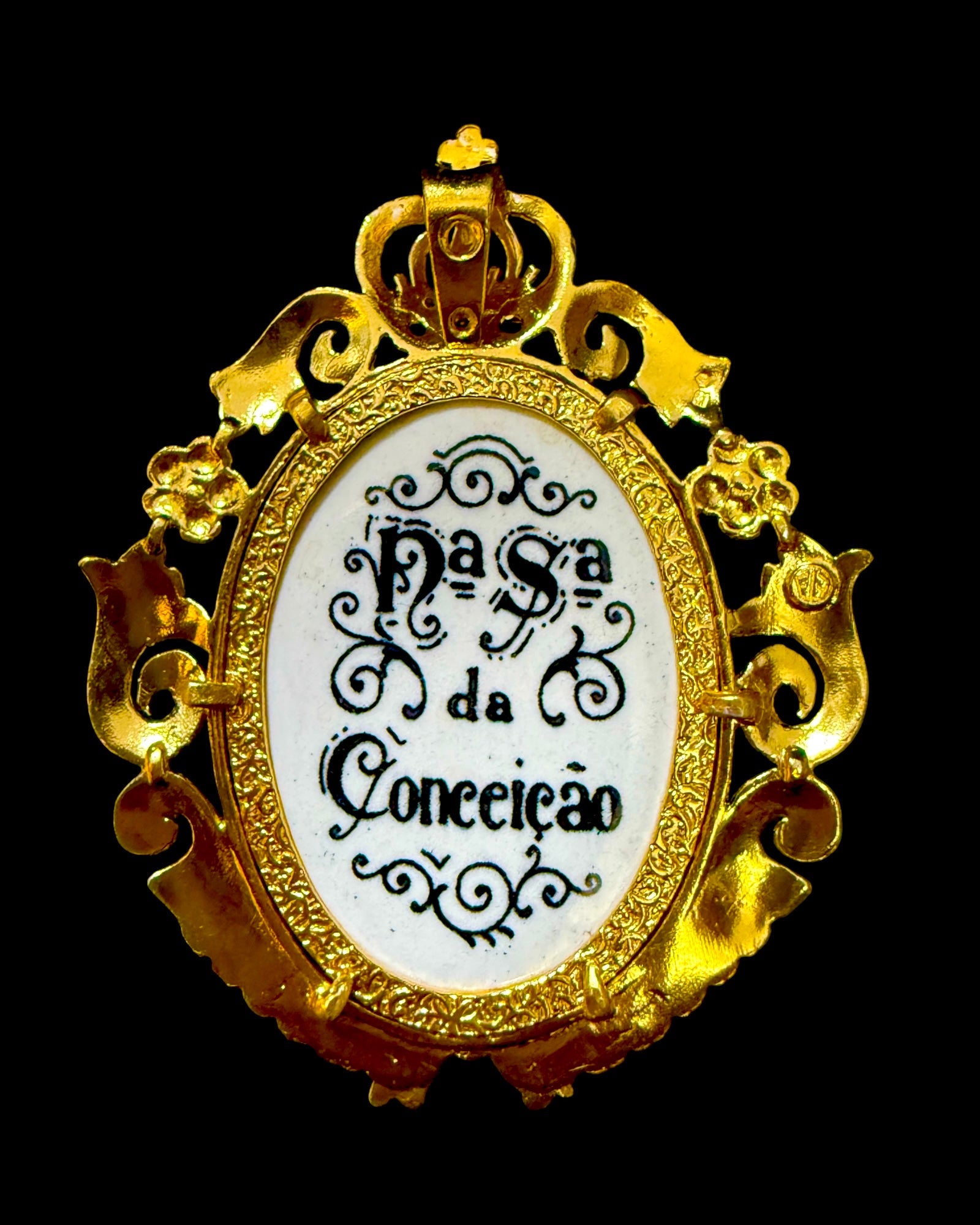 Medalha Nossa Senhora da Conceição em Prata Dourada