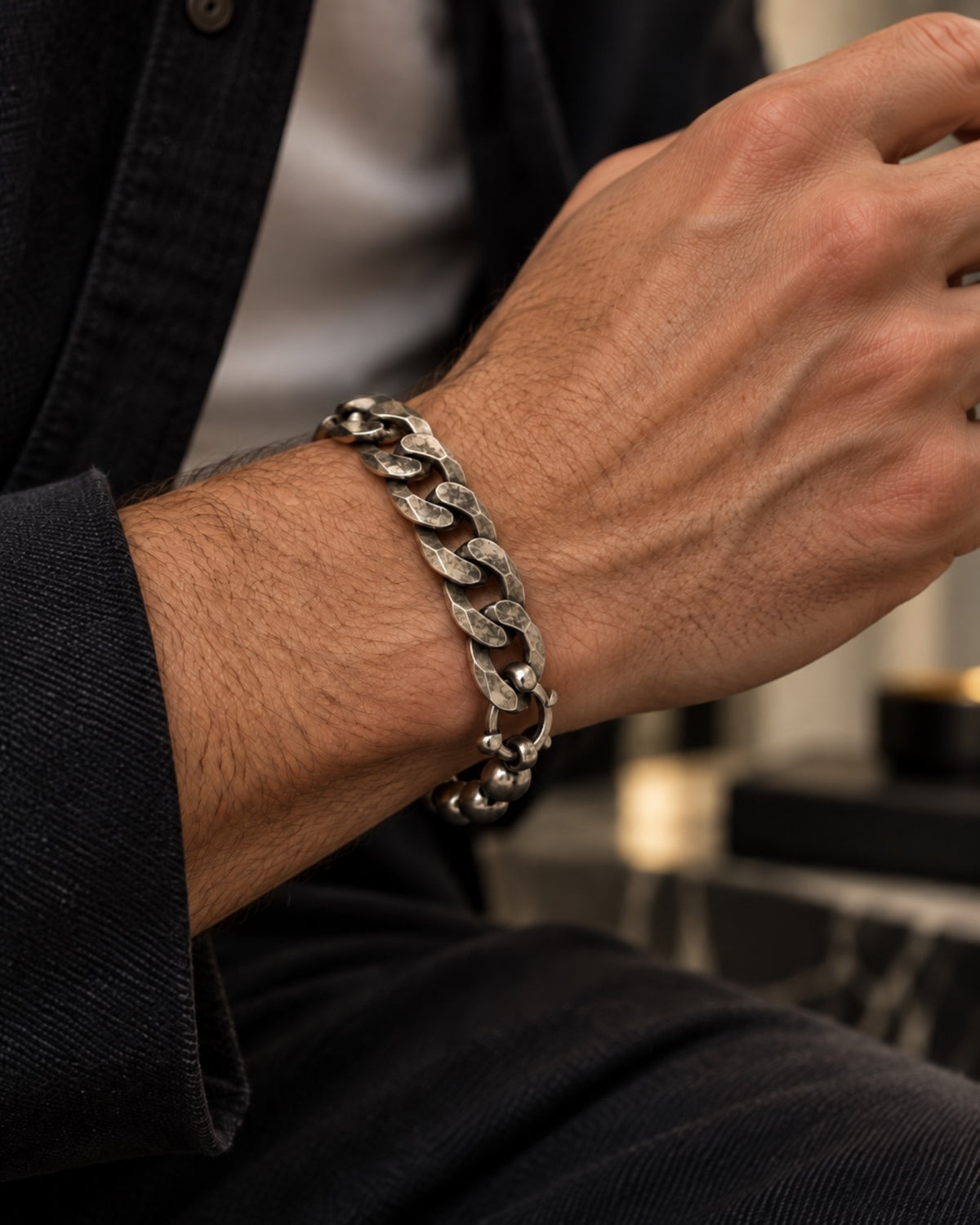 Pulseira Corrente Homem em Prata