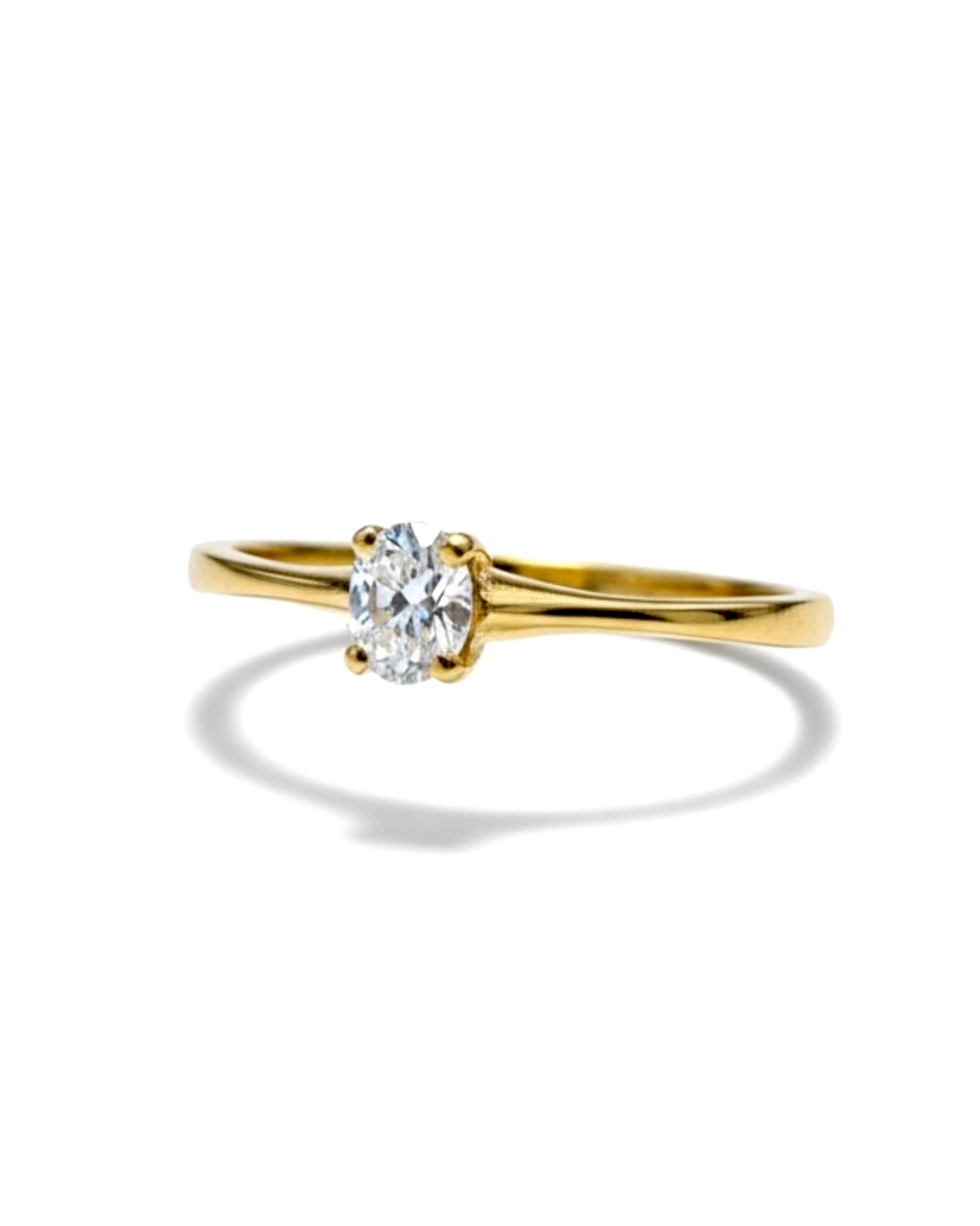 Diamond Solitaire Ring in Gold