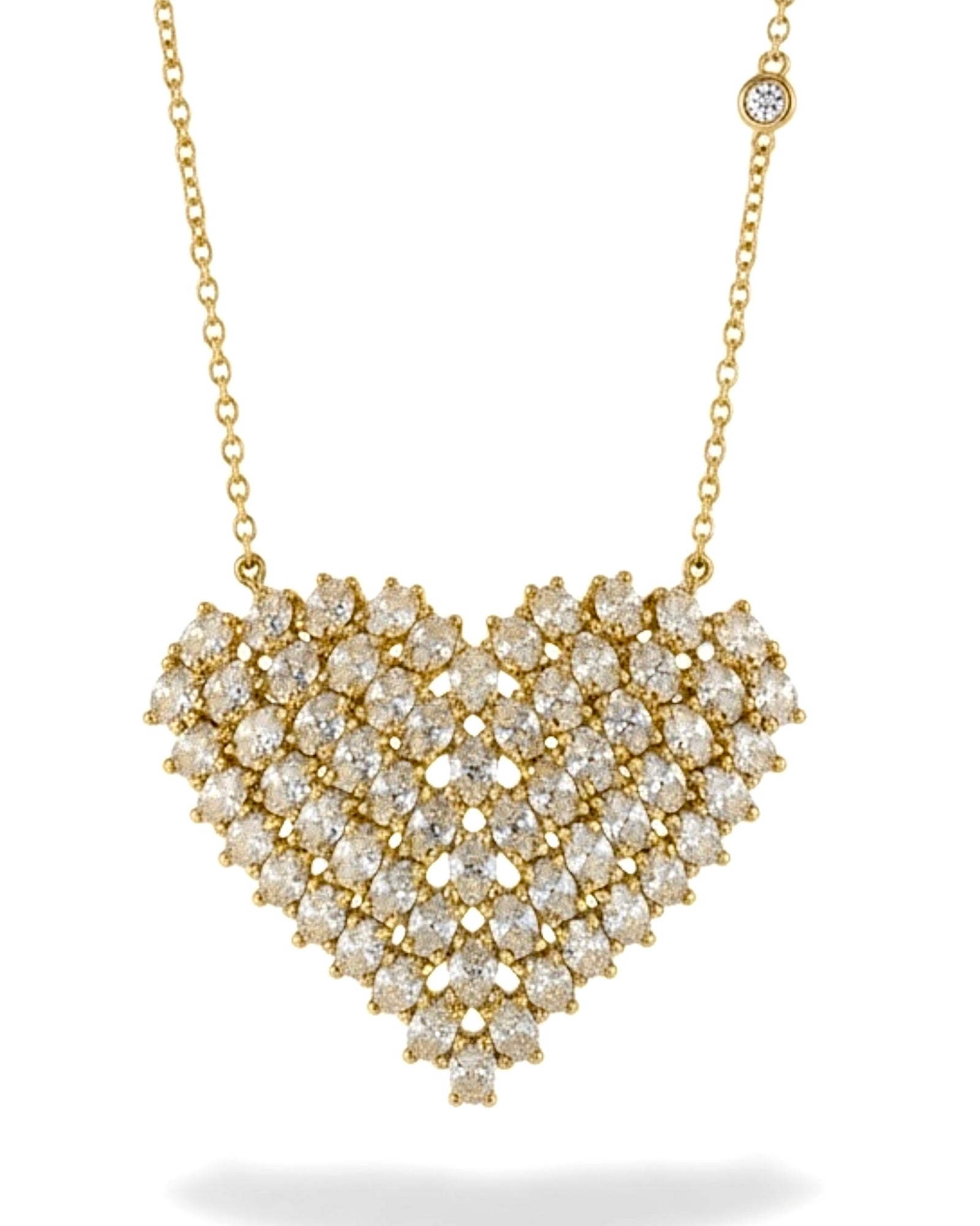 Heart Necklace in Gold-Plated Silver