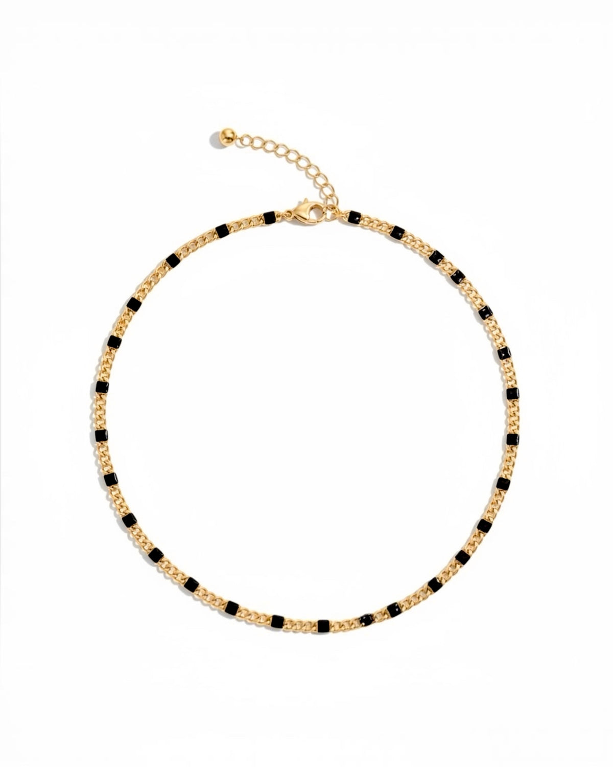 Pulseira de Pé / Tornozelo em Prata Dourada