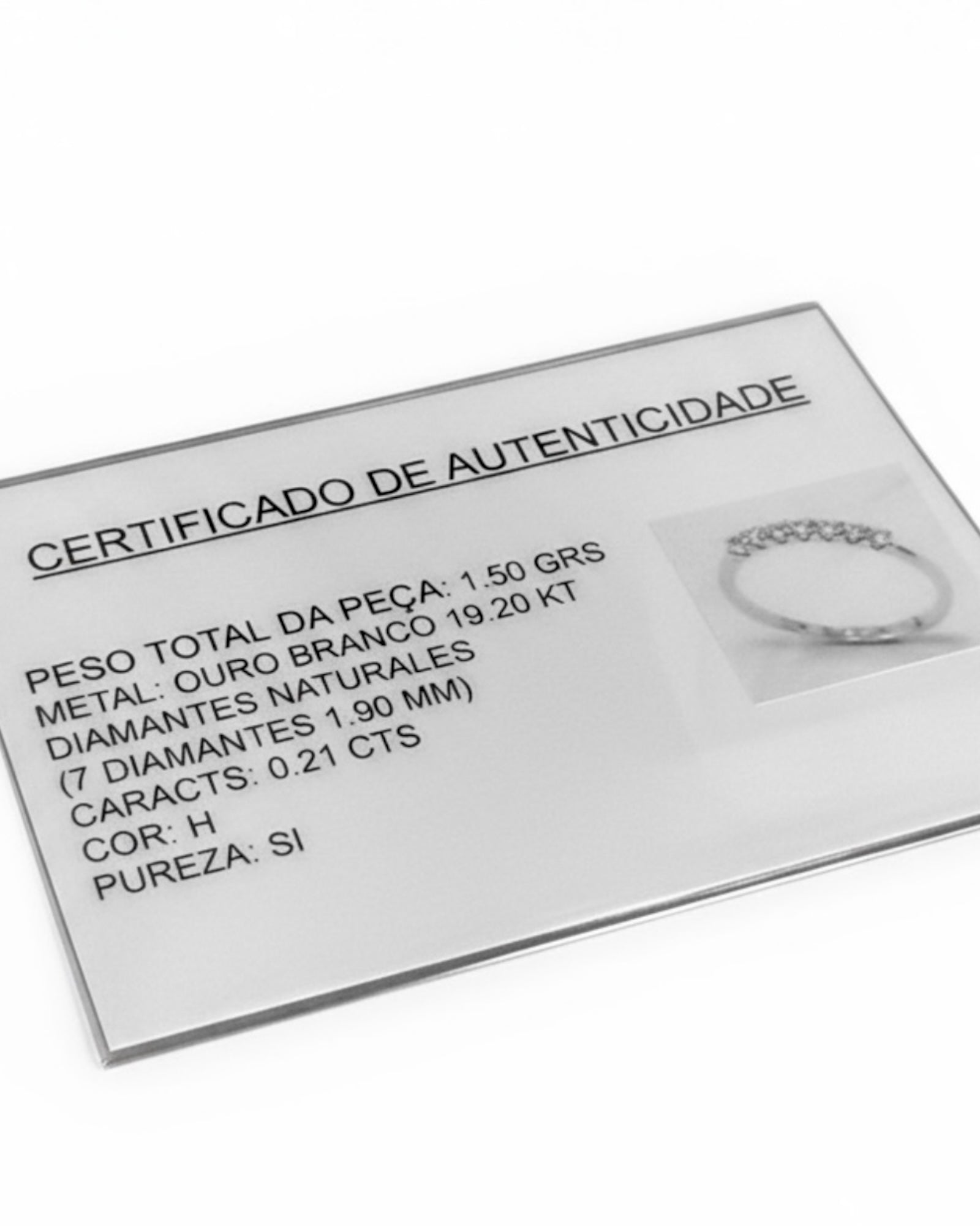 Gold Memory Ring with Diamonds