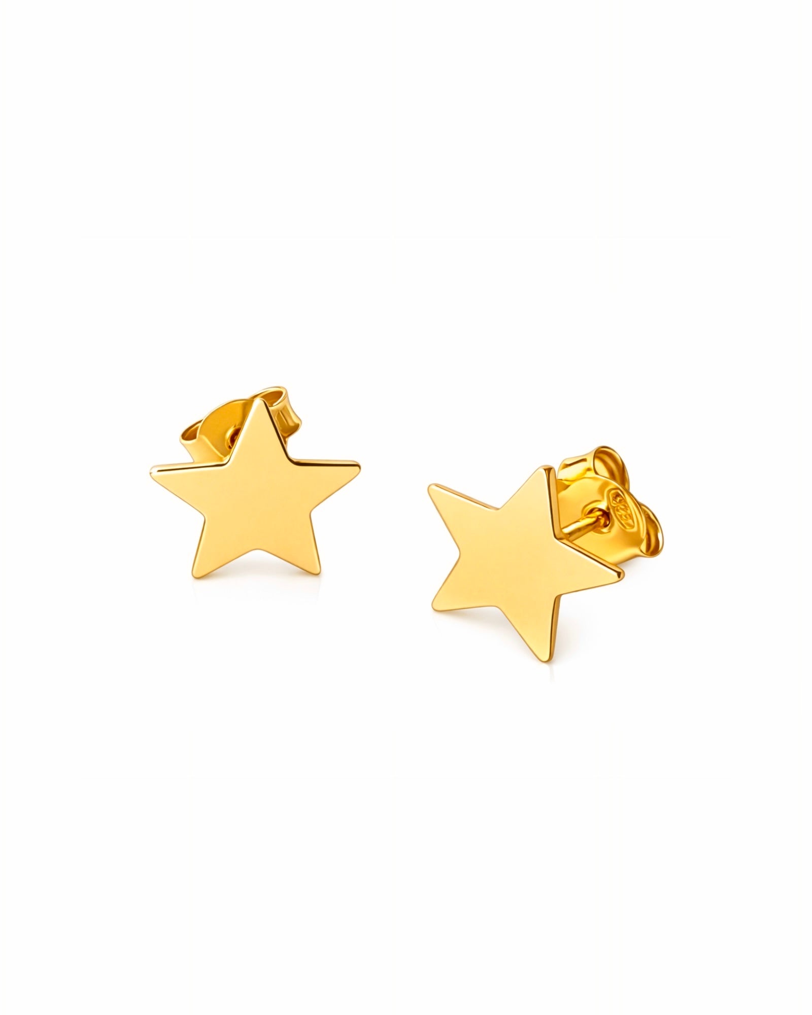 Star Earrings in Gold-Plated Silver
