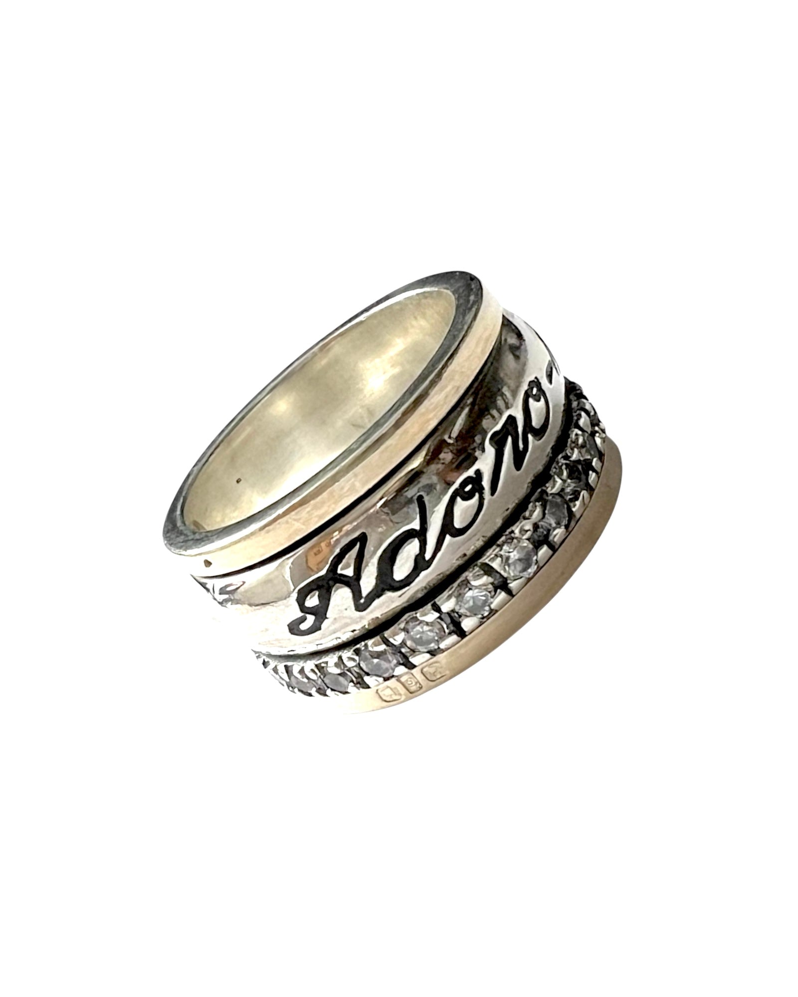 I Love You Mom Ring in Silver and Gold