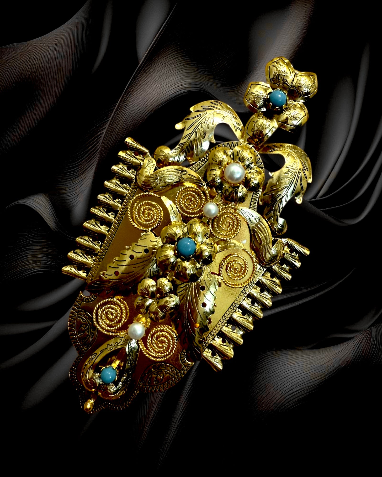 Baroque Gramalheira Medal in Gilded Silver