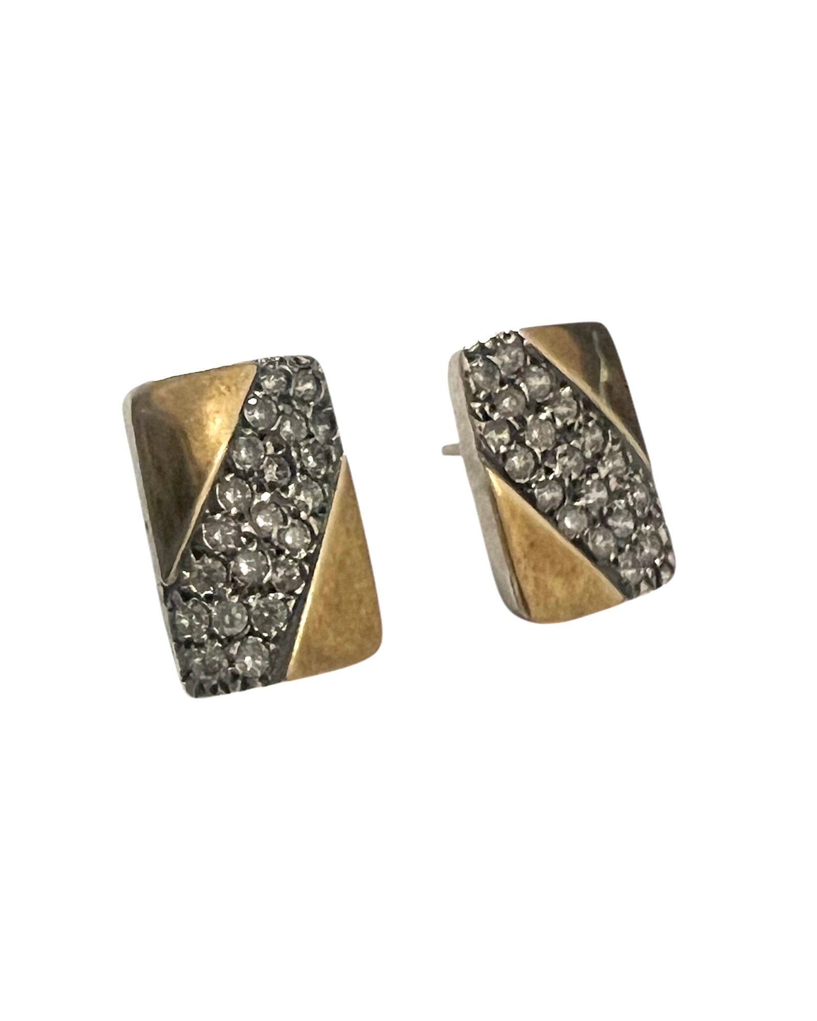 Silver and Gold Sparkle Earrings