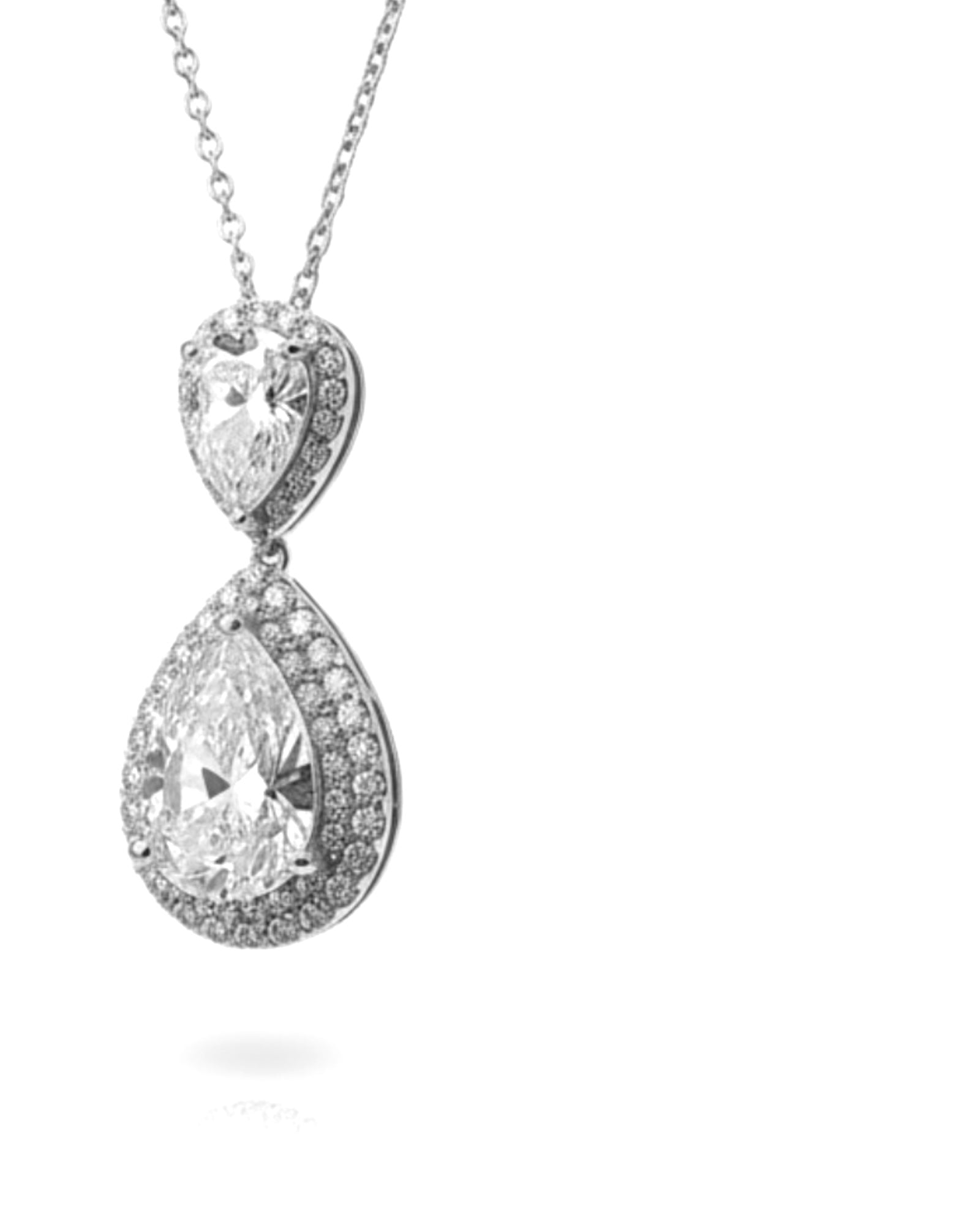 Drop Necklace in Silver