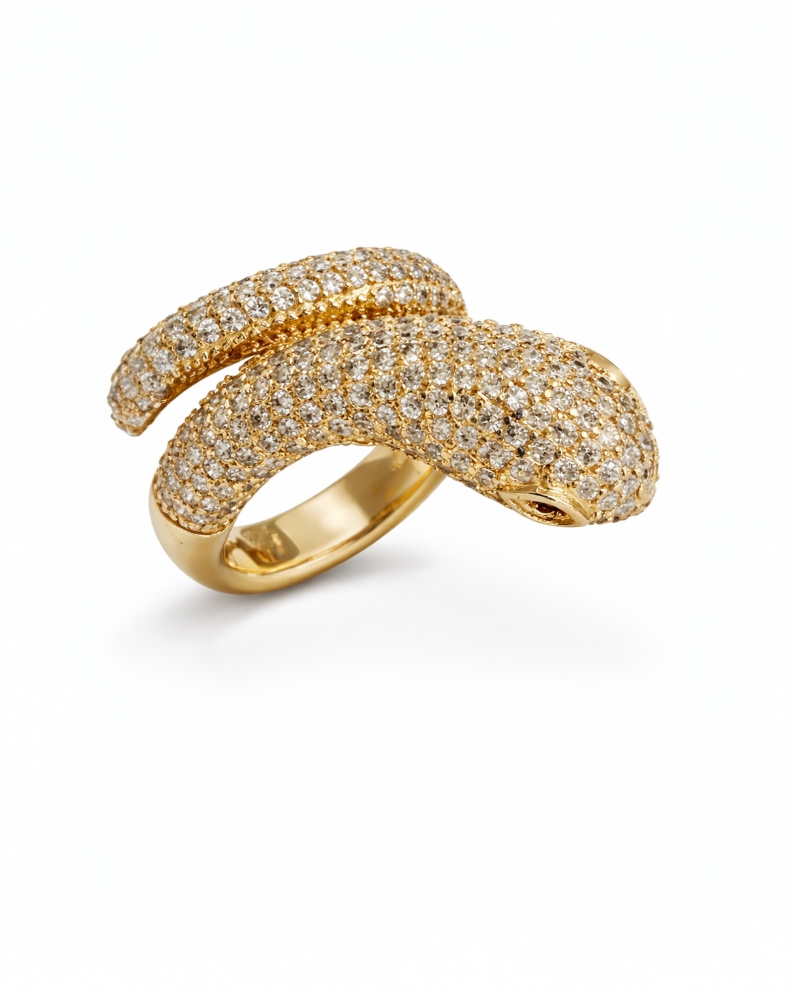 Cobra Ring in Gold-Plated Silver