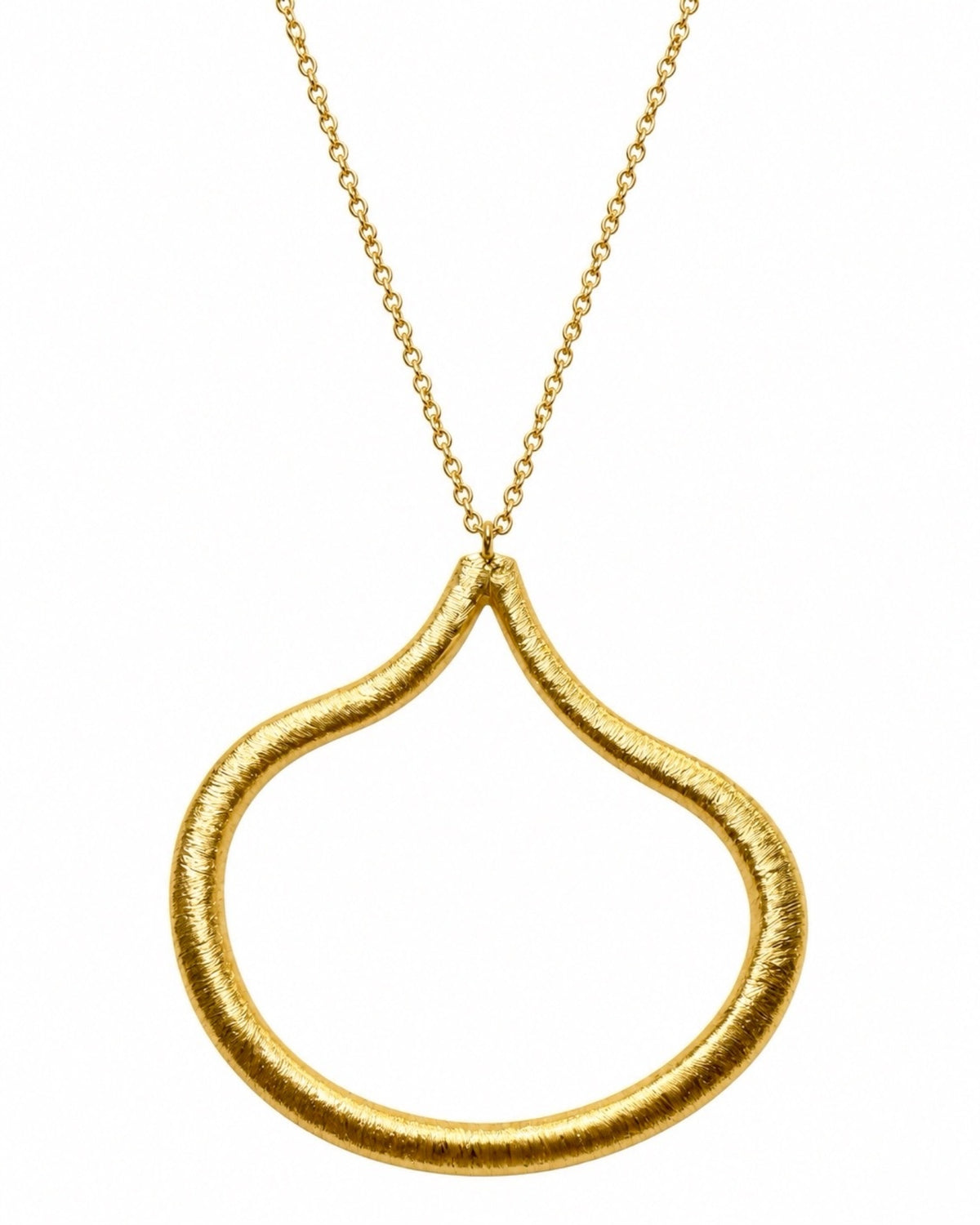 Colar Gota em Prata Dourada