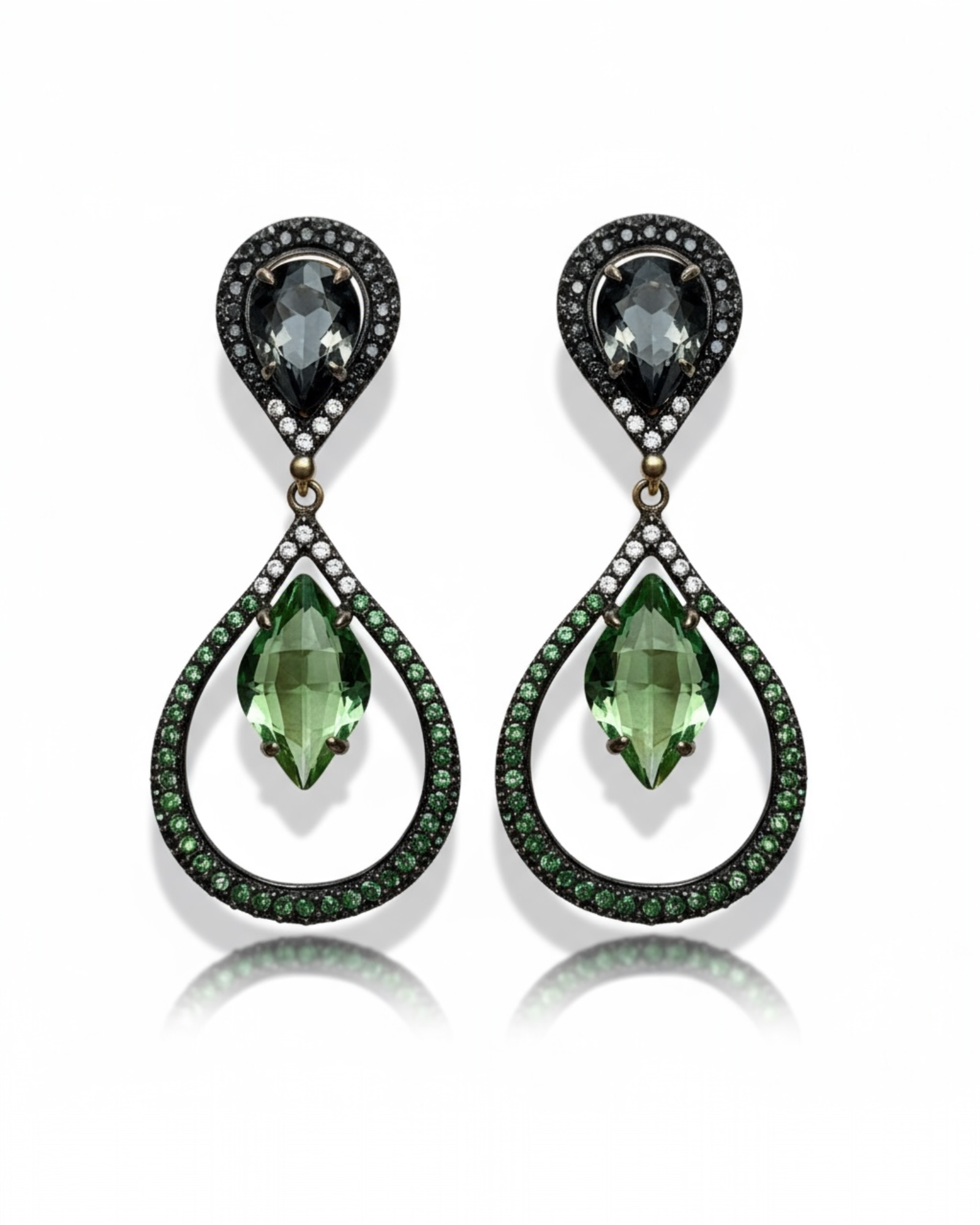 Brincos Gotas Verdes