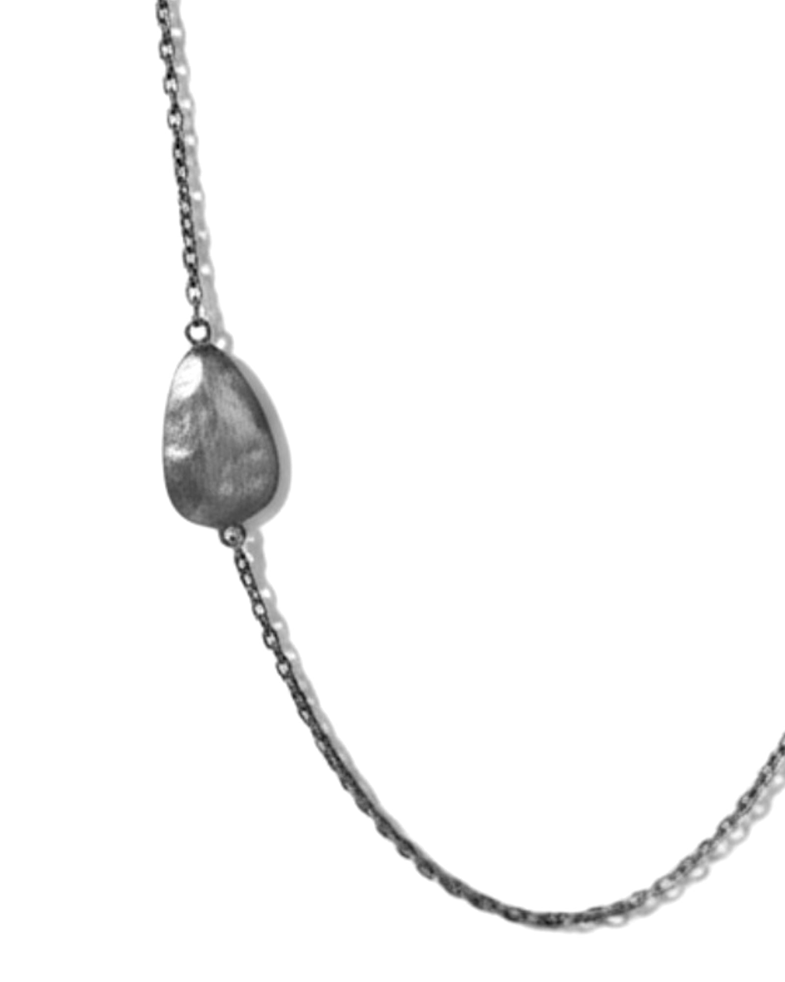 Nugget Necklace in Silver