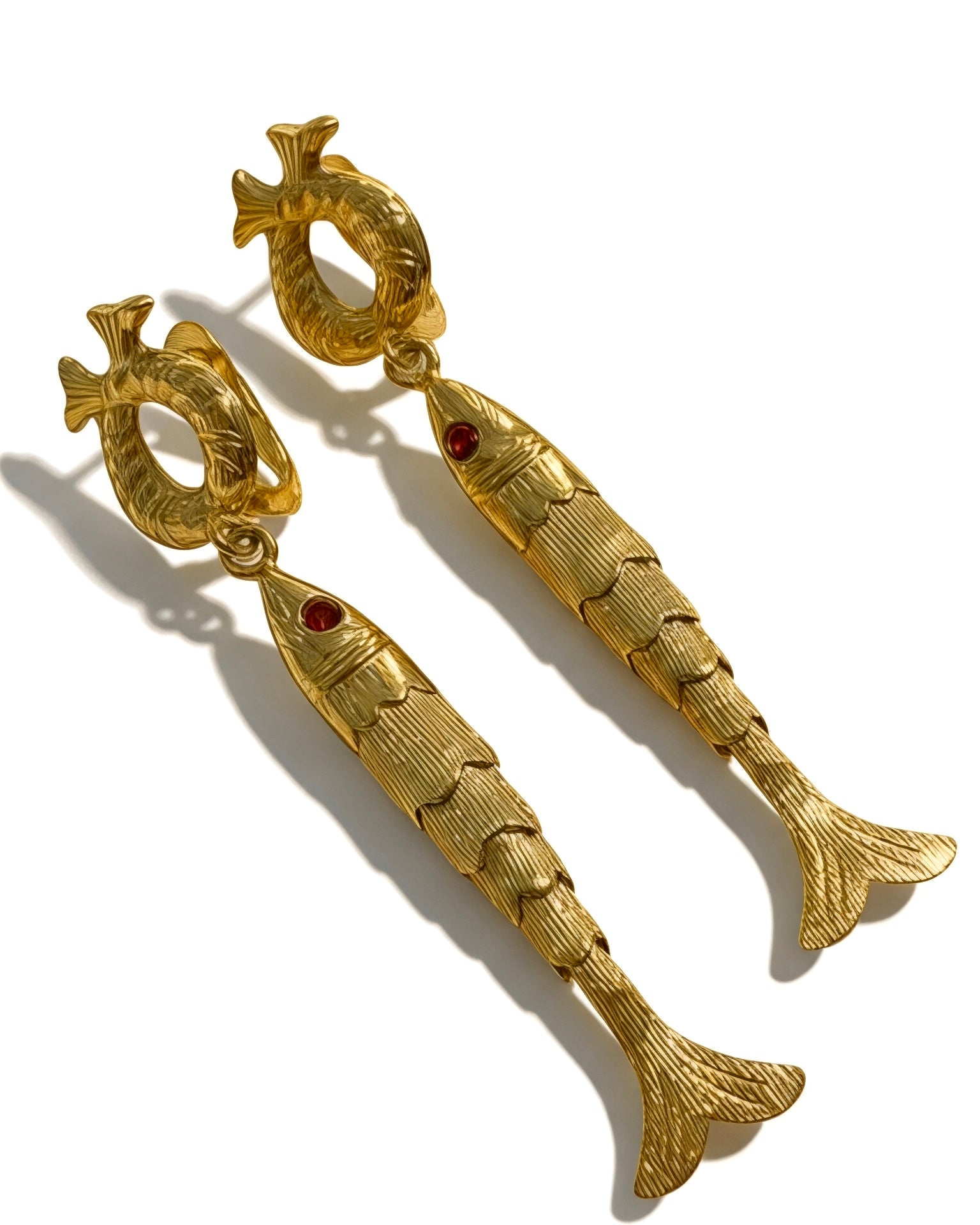 Baroque Earrings in Gold-Plated Silver