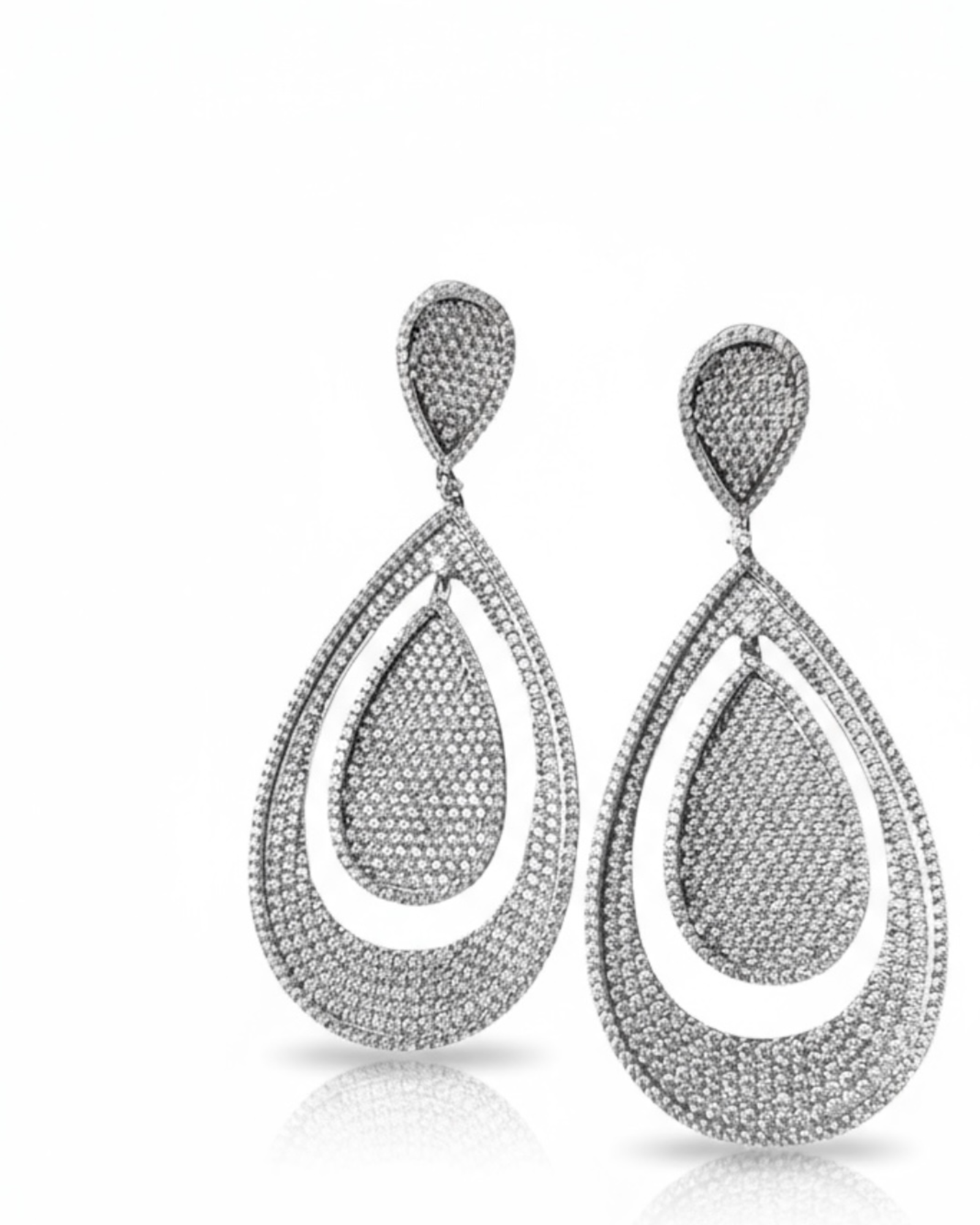 Brincos de Noiva/Festa Gotas em Prata