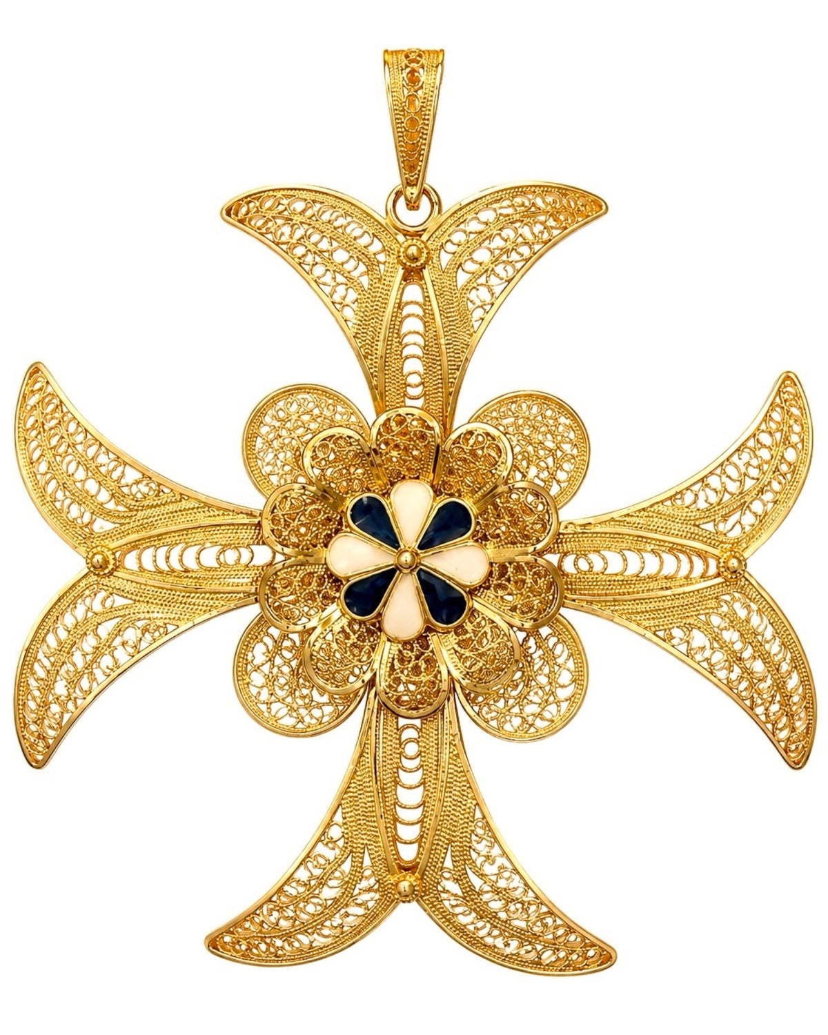 Maltese Cross Medal in Gilded Silver