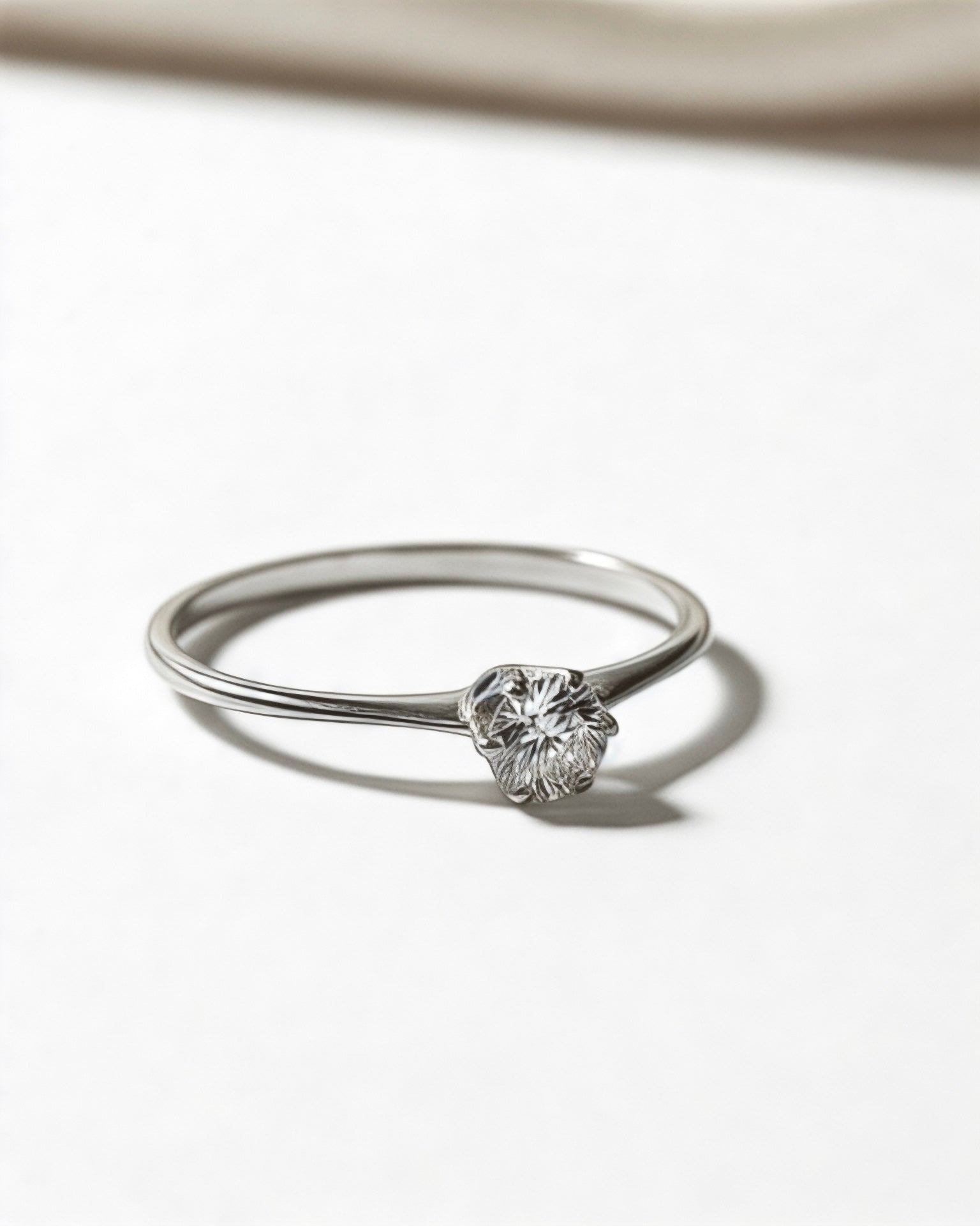 White Gold Solitaire Engagement Ring