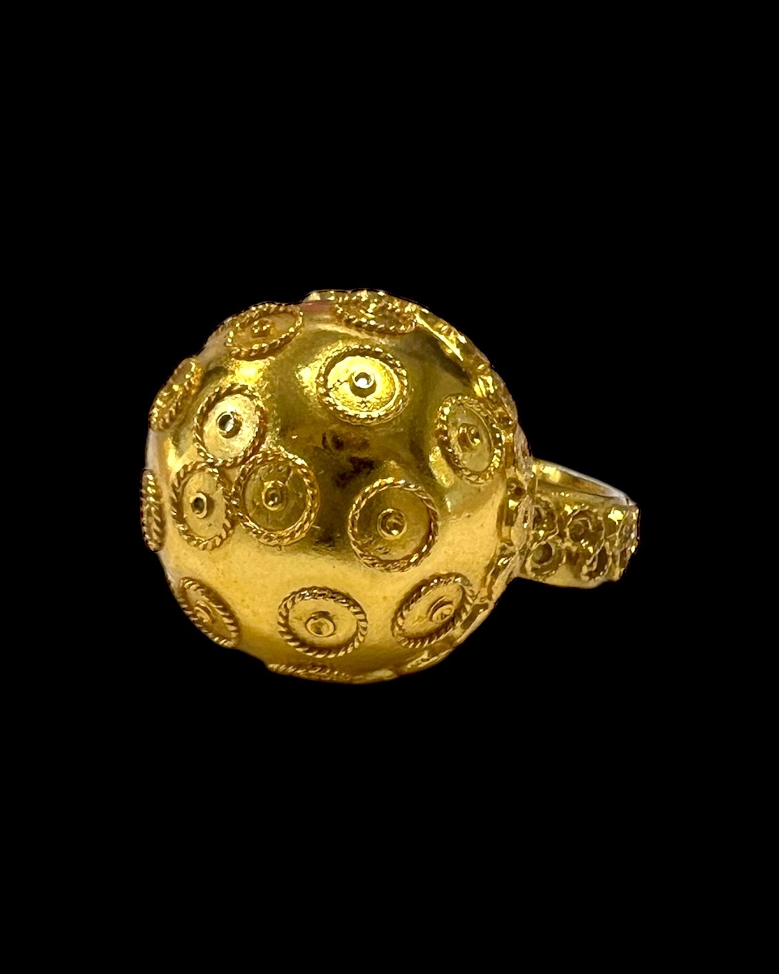 Viana Conta Ring in gold-plated silver