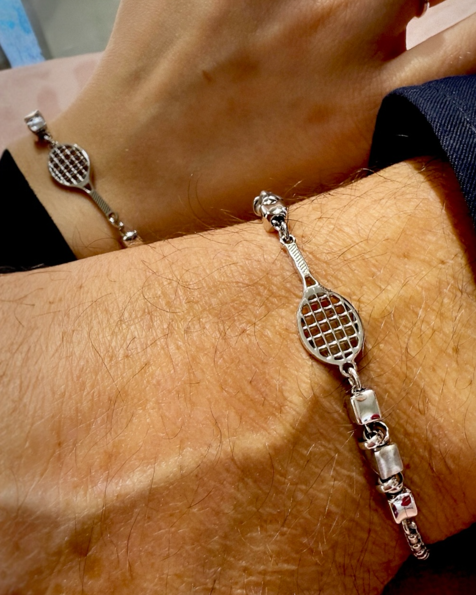 Pulseira Padel em Prata - Unissexo