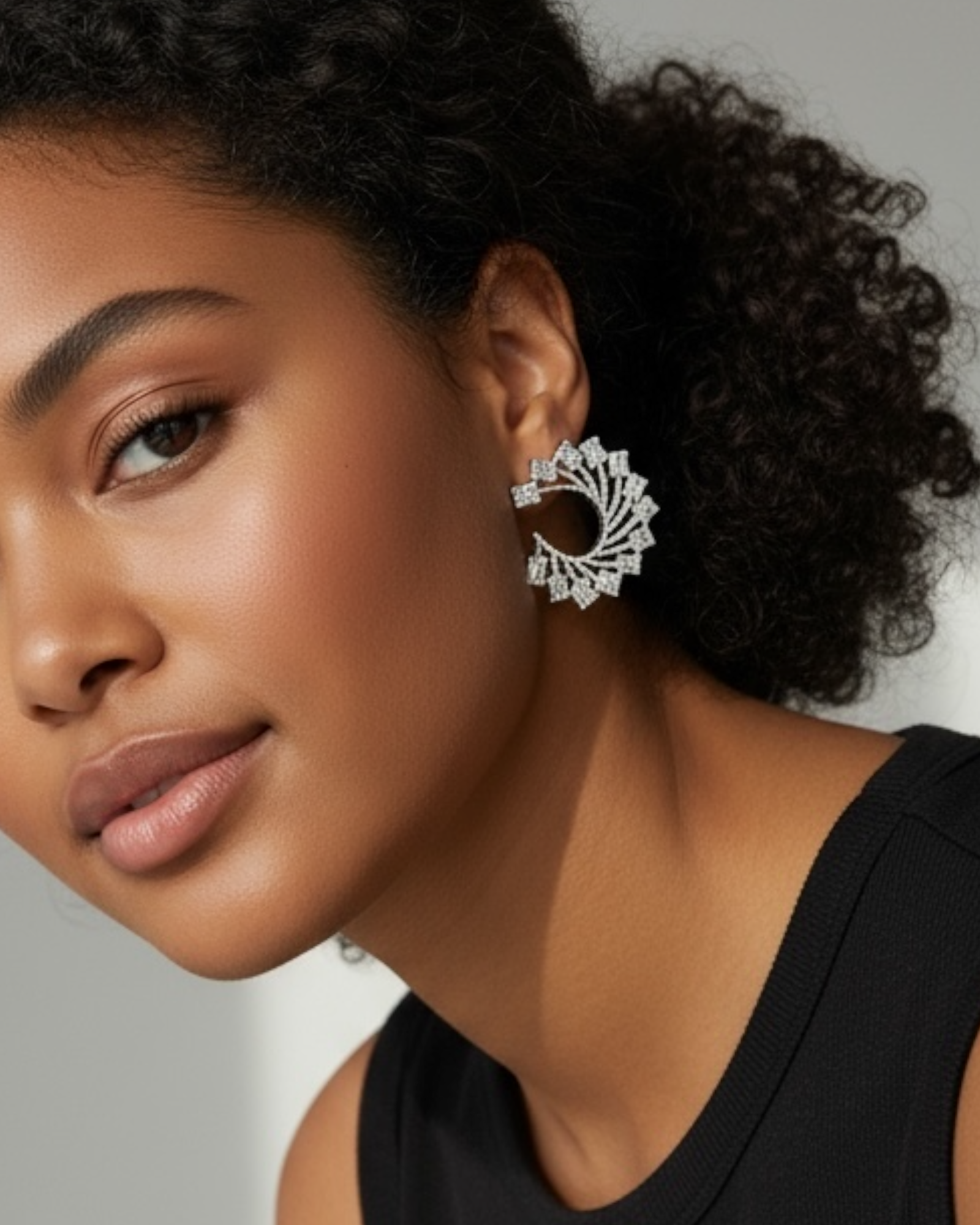 Brincos Irregulares em Prata