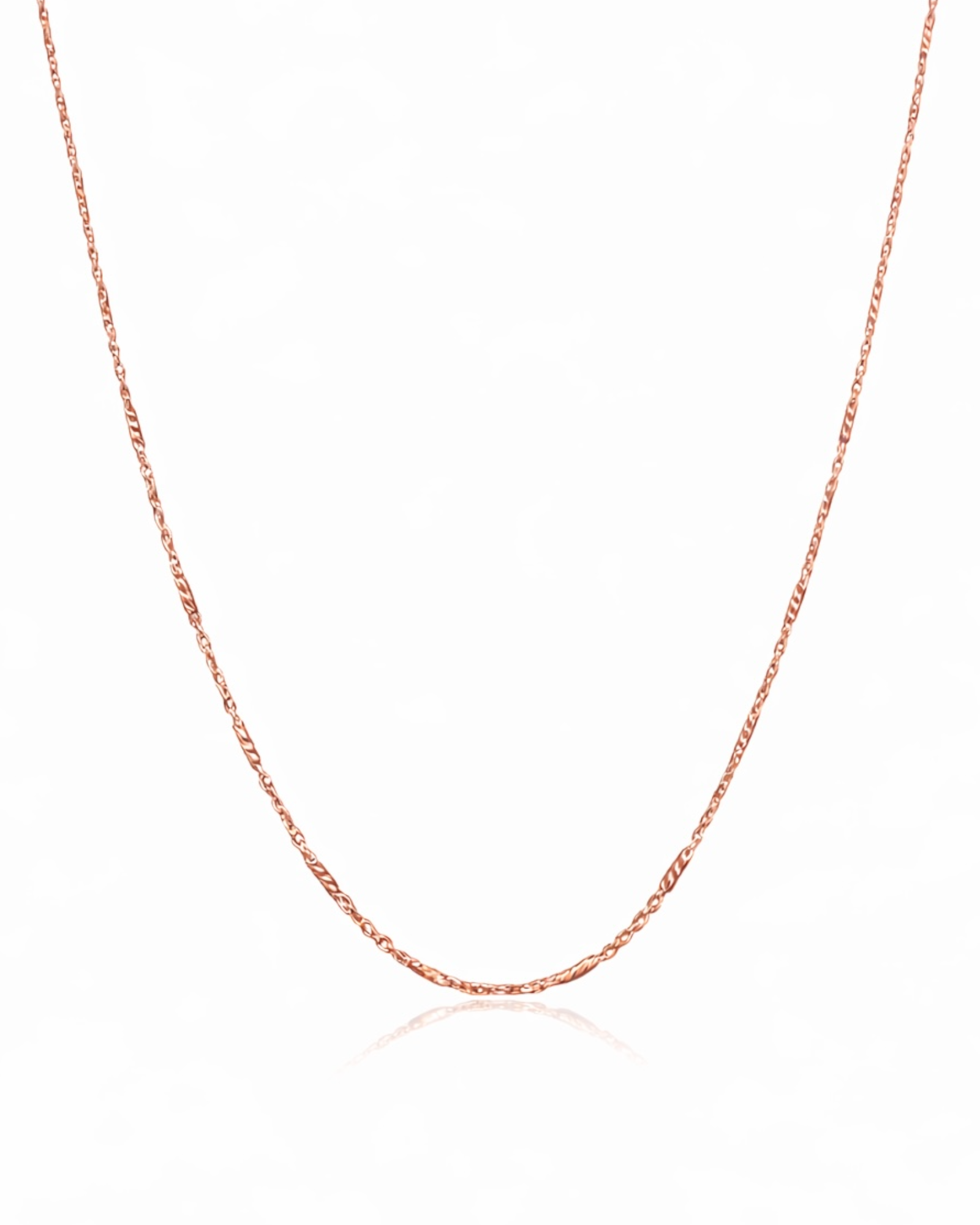 Colar Minimalista em Prata Rosa – 83cm