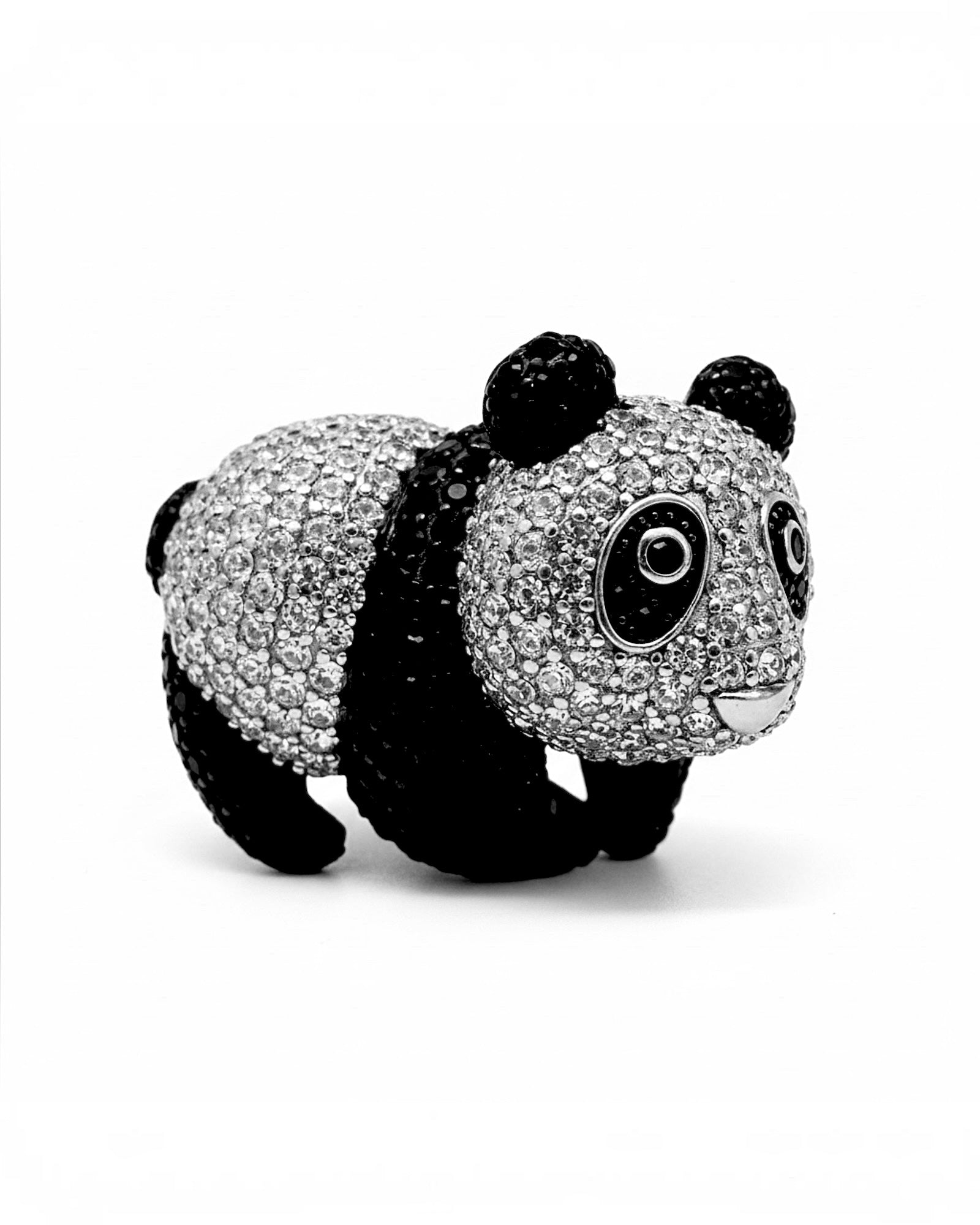 Panda Ring in Silver