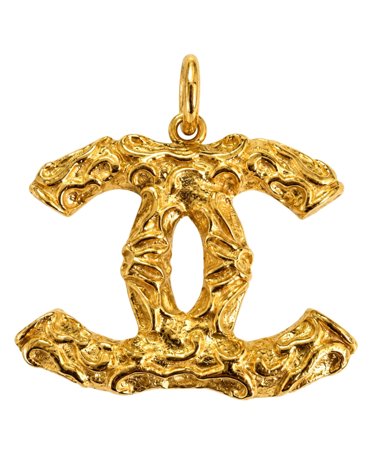 Medalha Charme em Prata Dourada