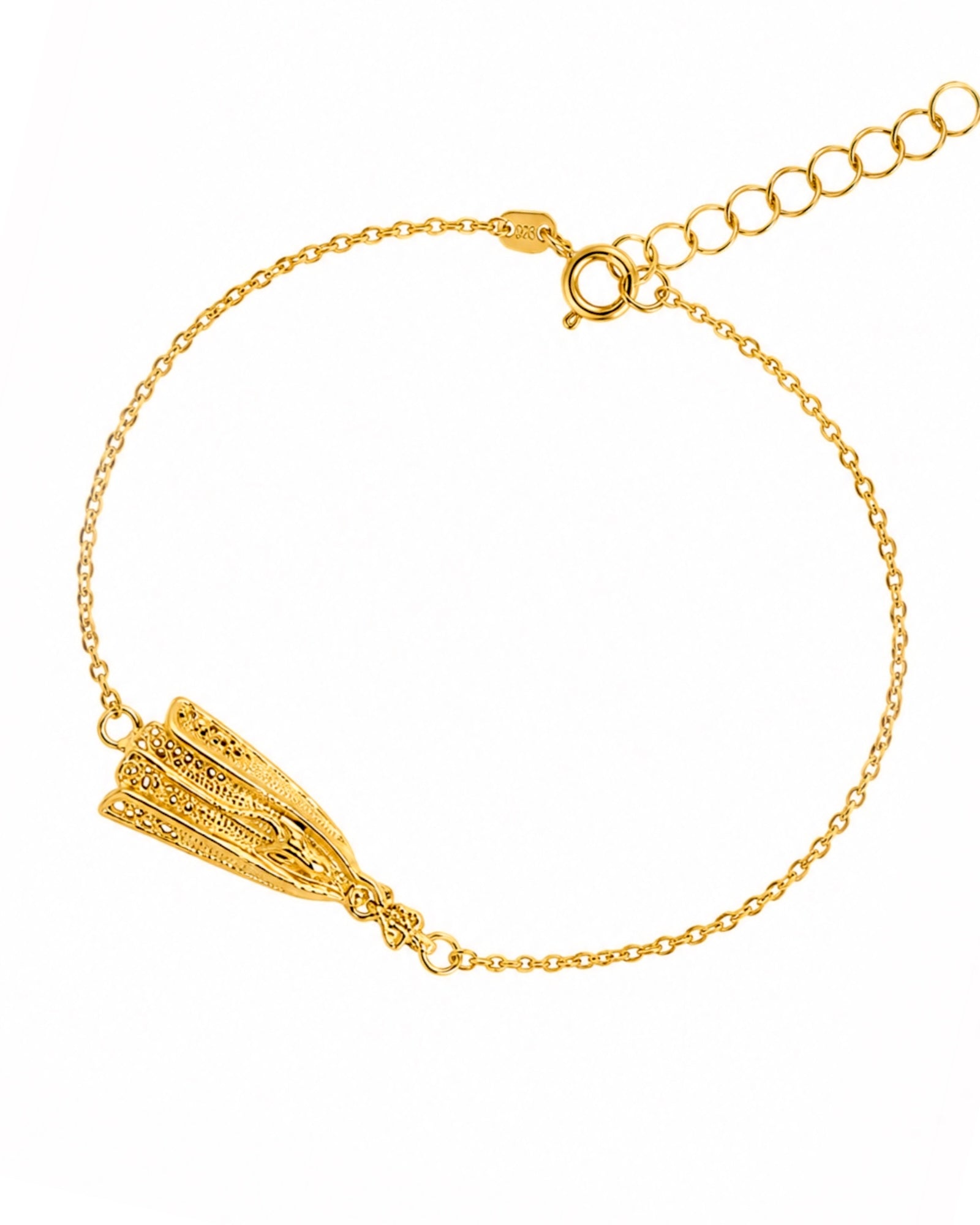 Our Lady of Fatima Bracelet in Gold-Plated Silver