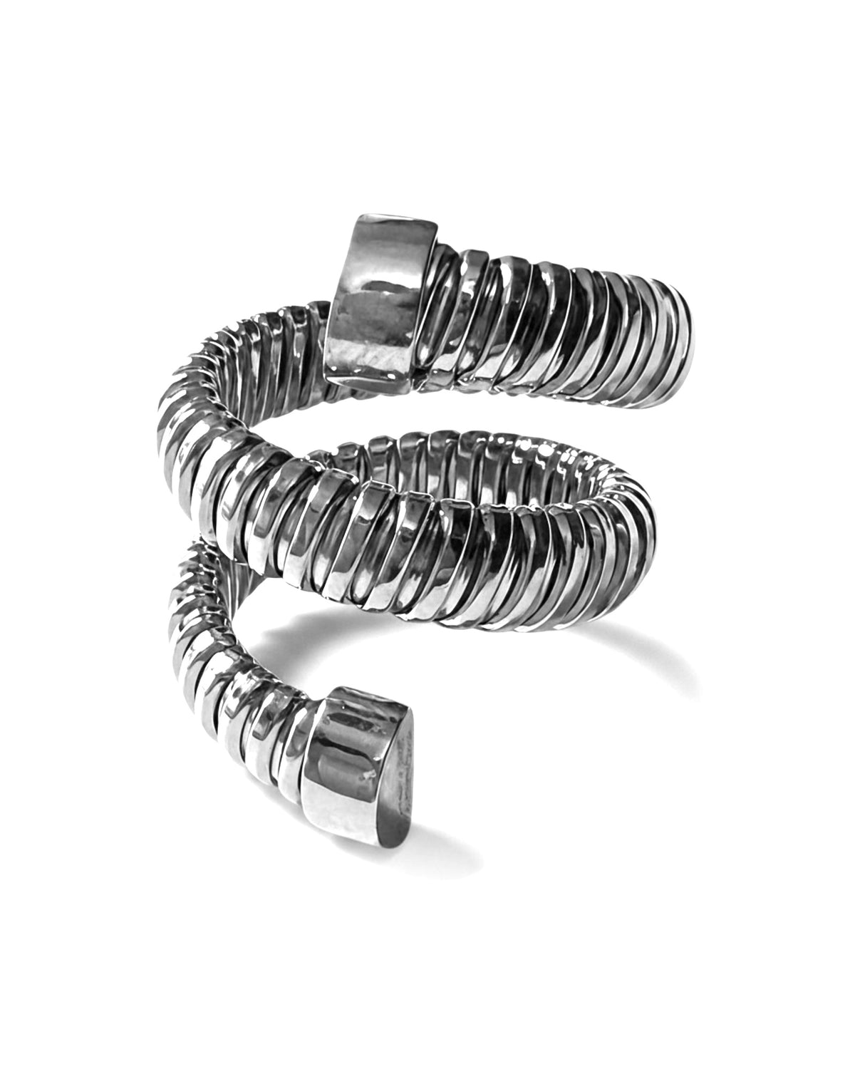 Anel Espiral em Prata